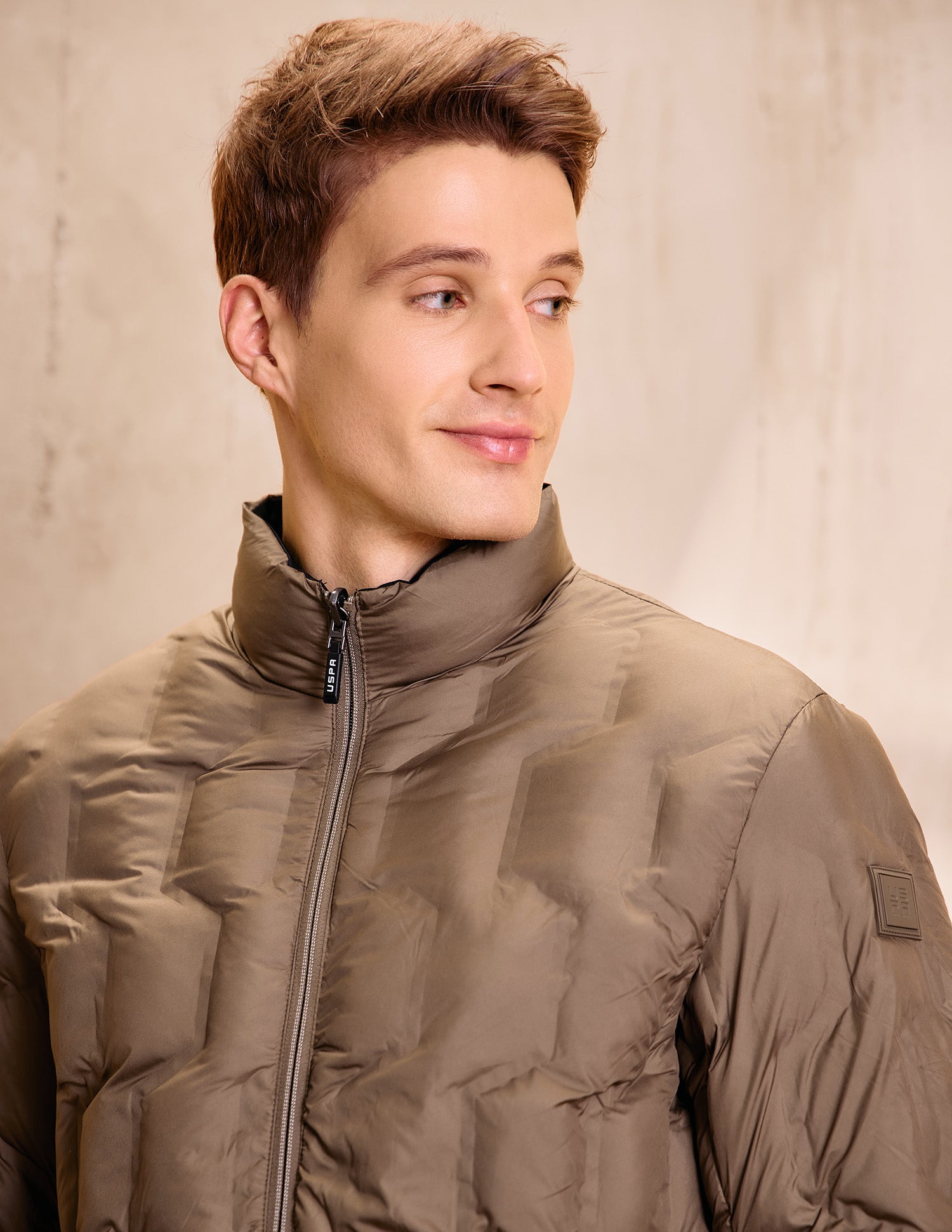 Reversible Regular Fit Jacket Khaki - U.S. Polo Assn. India | Large
