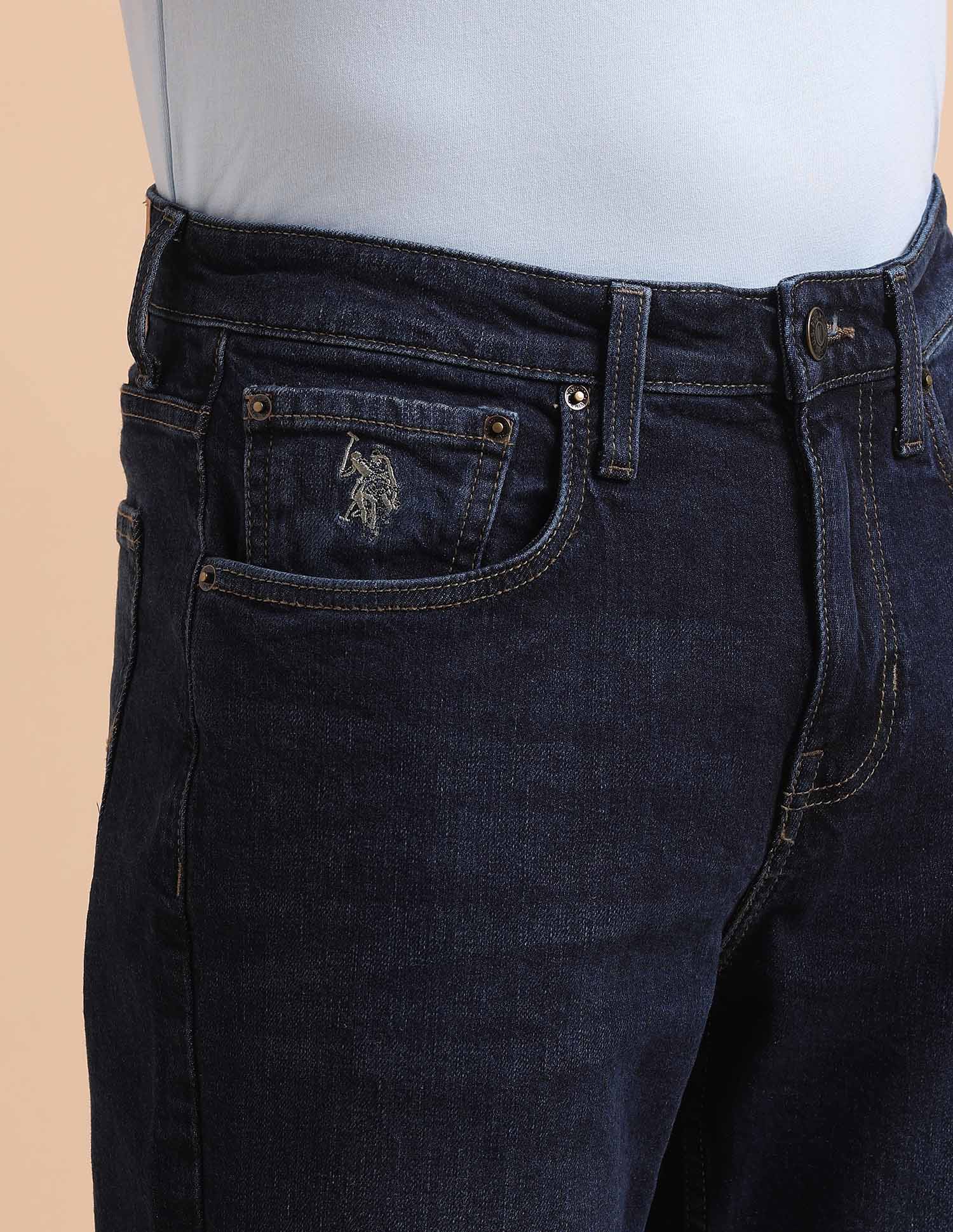 Shawn Relaxed Fit Blue Jeans Dark Blue - U.S. POLO ASSN. | Large