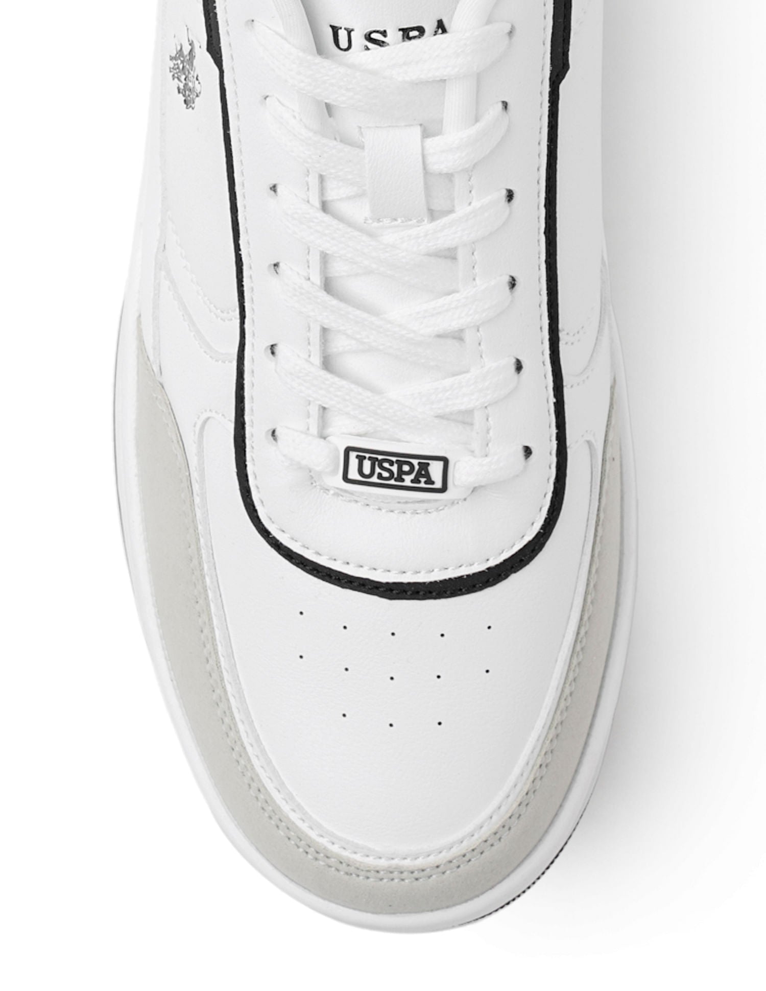 Men Trenno White Retro Court Sneakers White - U.S. POLO ASSN. | Large