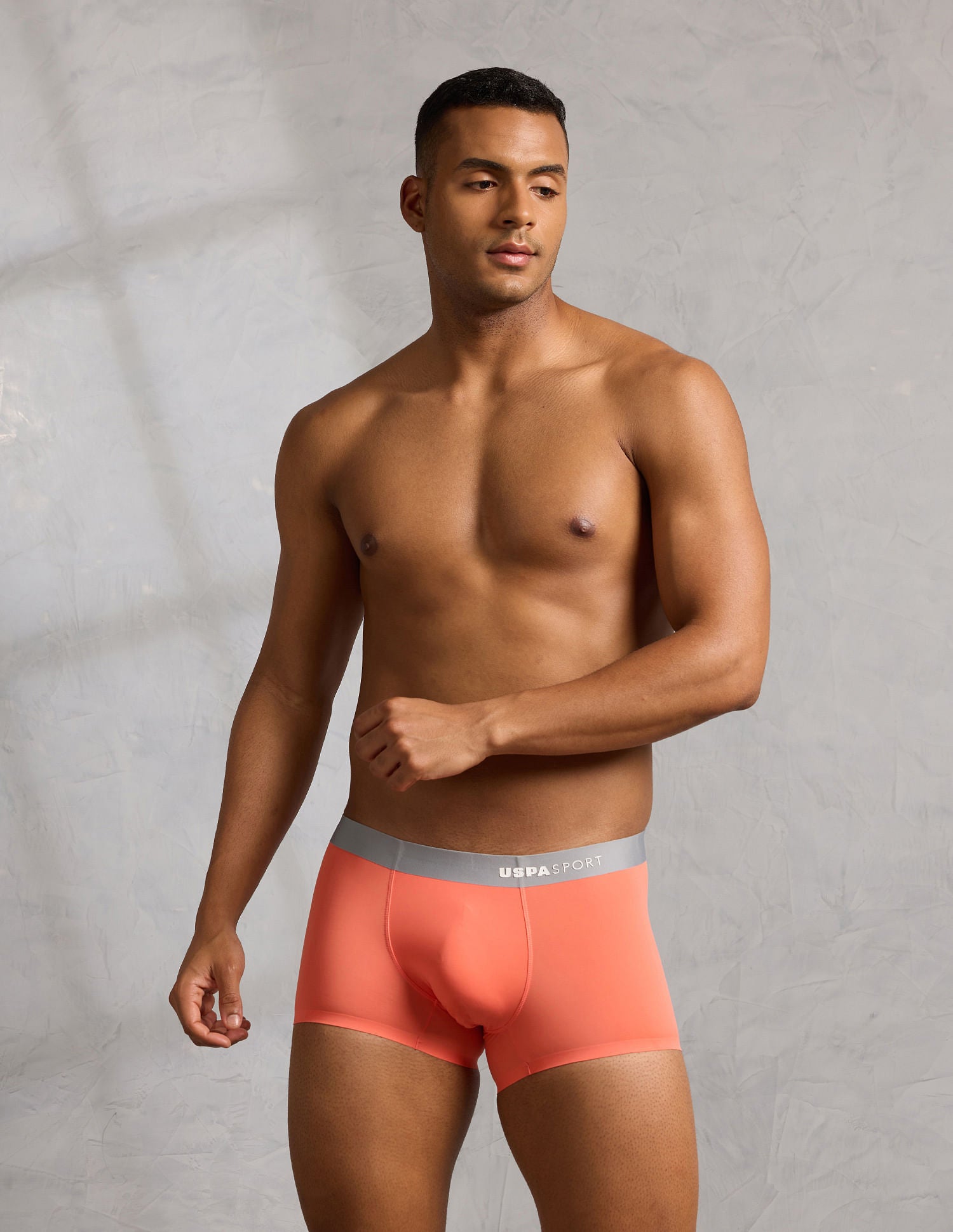 Micro Fibre Seamless Ultra-Light Trunk Orange - U.S. POLO ASSN. | Large