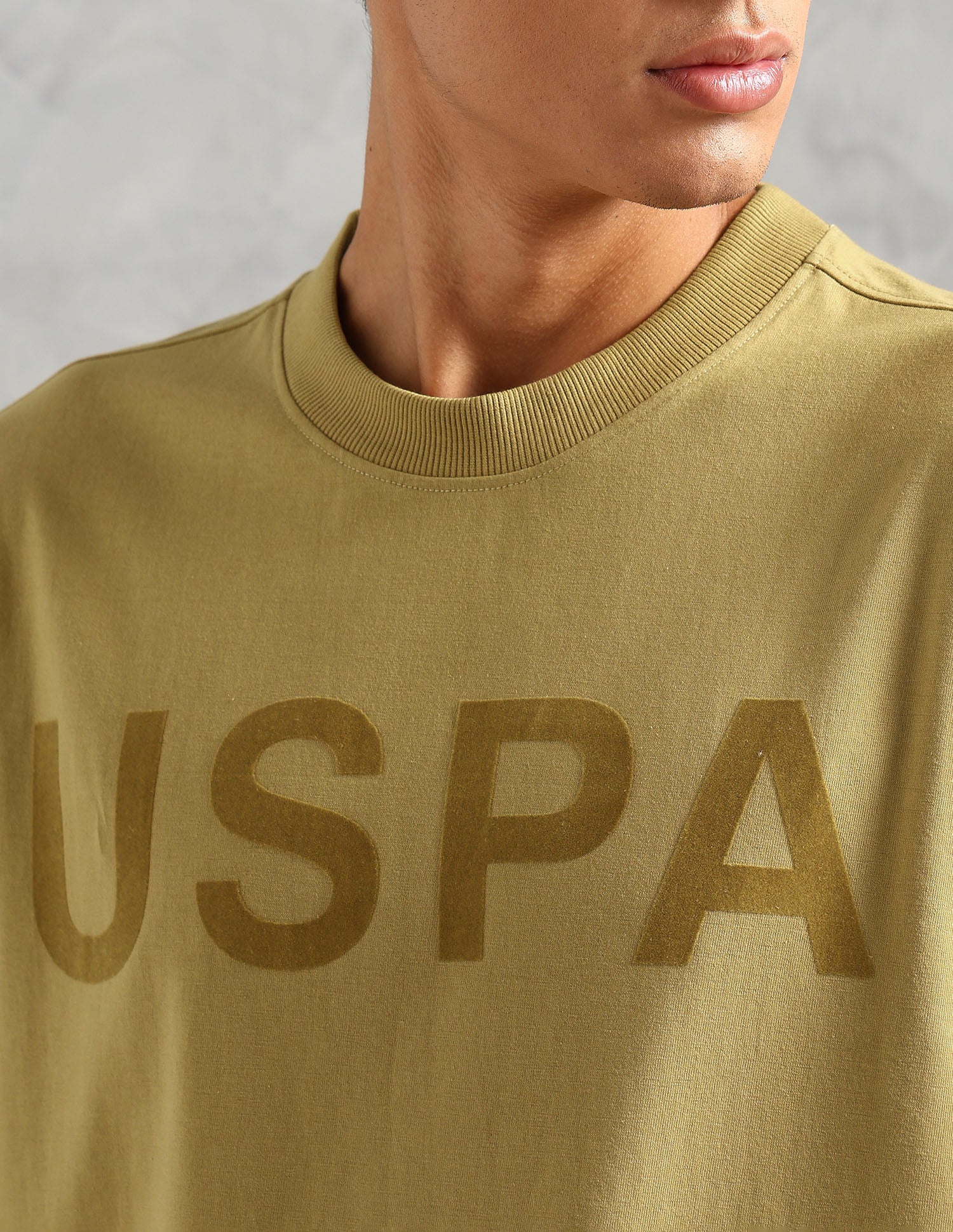 Brand Printed Comfort Fit OEE09 Lounge T-Shirt - Pack Of 1 Prairie Sand - U.S. POLO ASSN. | Large