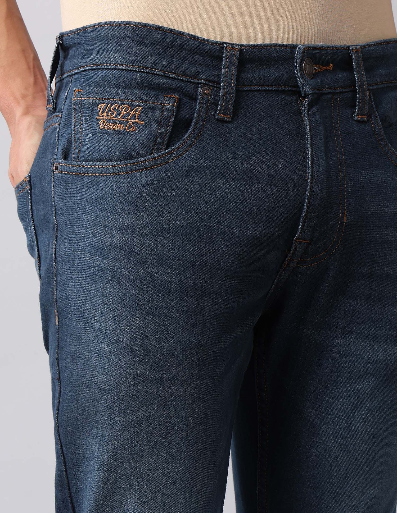 Henry Tapered Fit Blue Jeans Blue - U.S. Polo Assn. India | Large