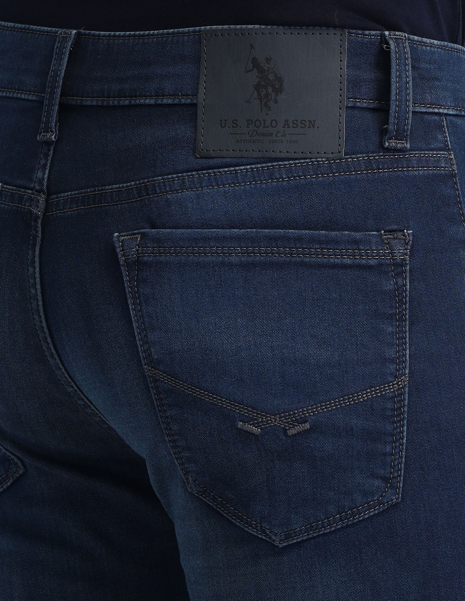Regallo Skinny Fit Blue Jeans Blue - U.S. Polo Assn. India | Large