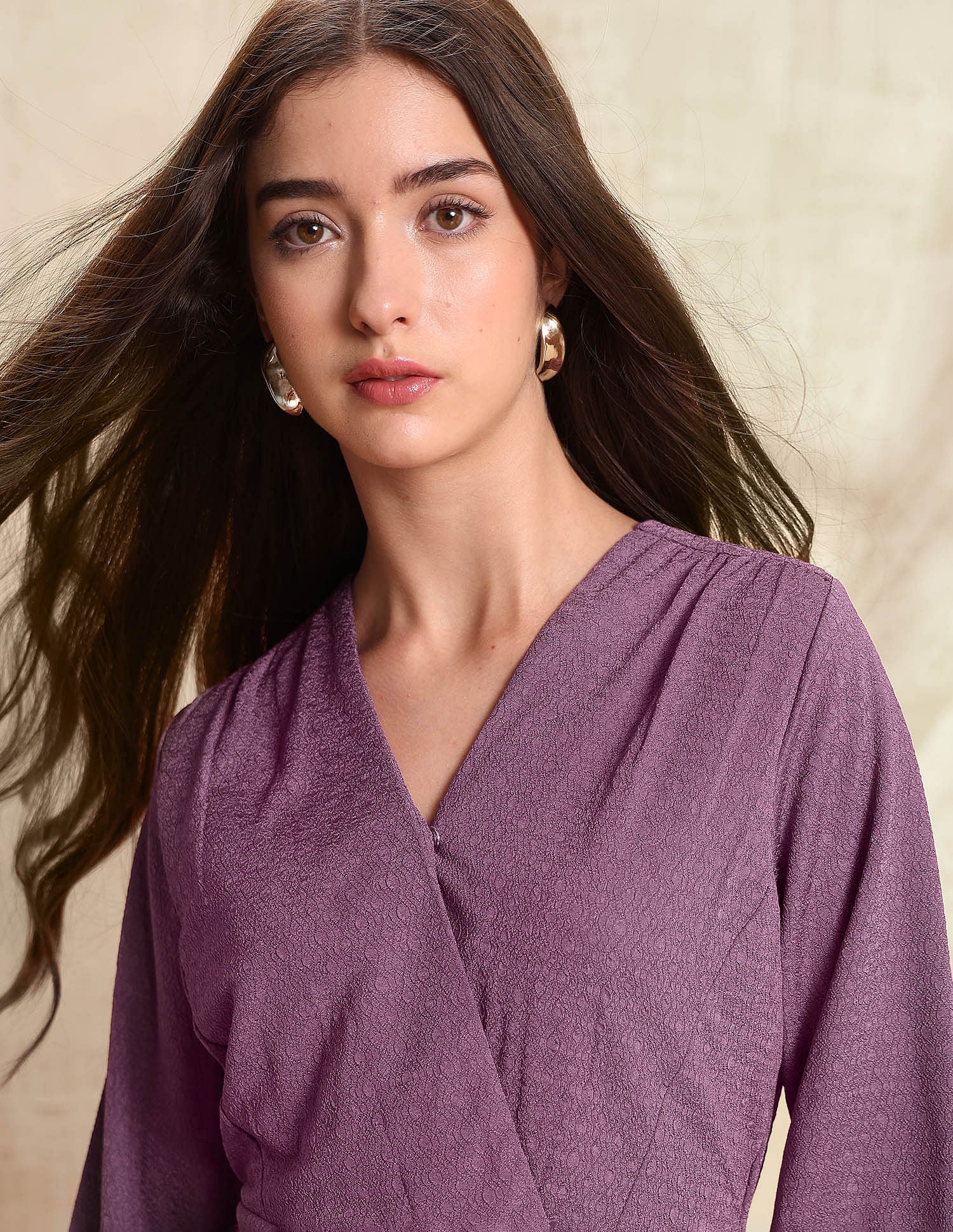 Textured Mini Sheath Dress Plum - U.S. POLO ASSN. | Large