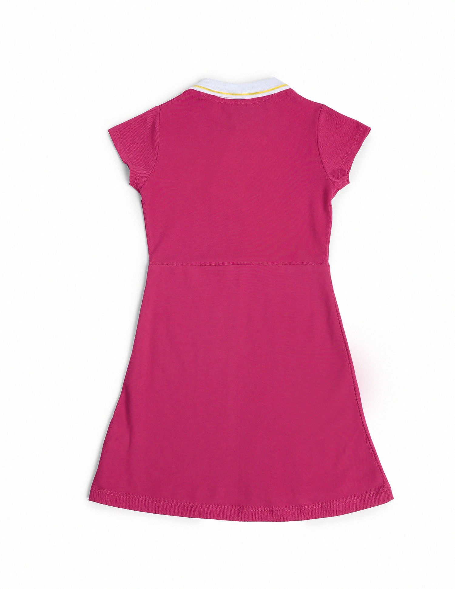 Girls Solid A-Line Dress Pink - U.S. Polo Assn. India | Large