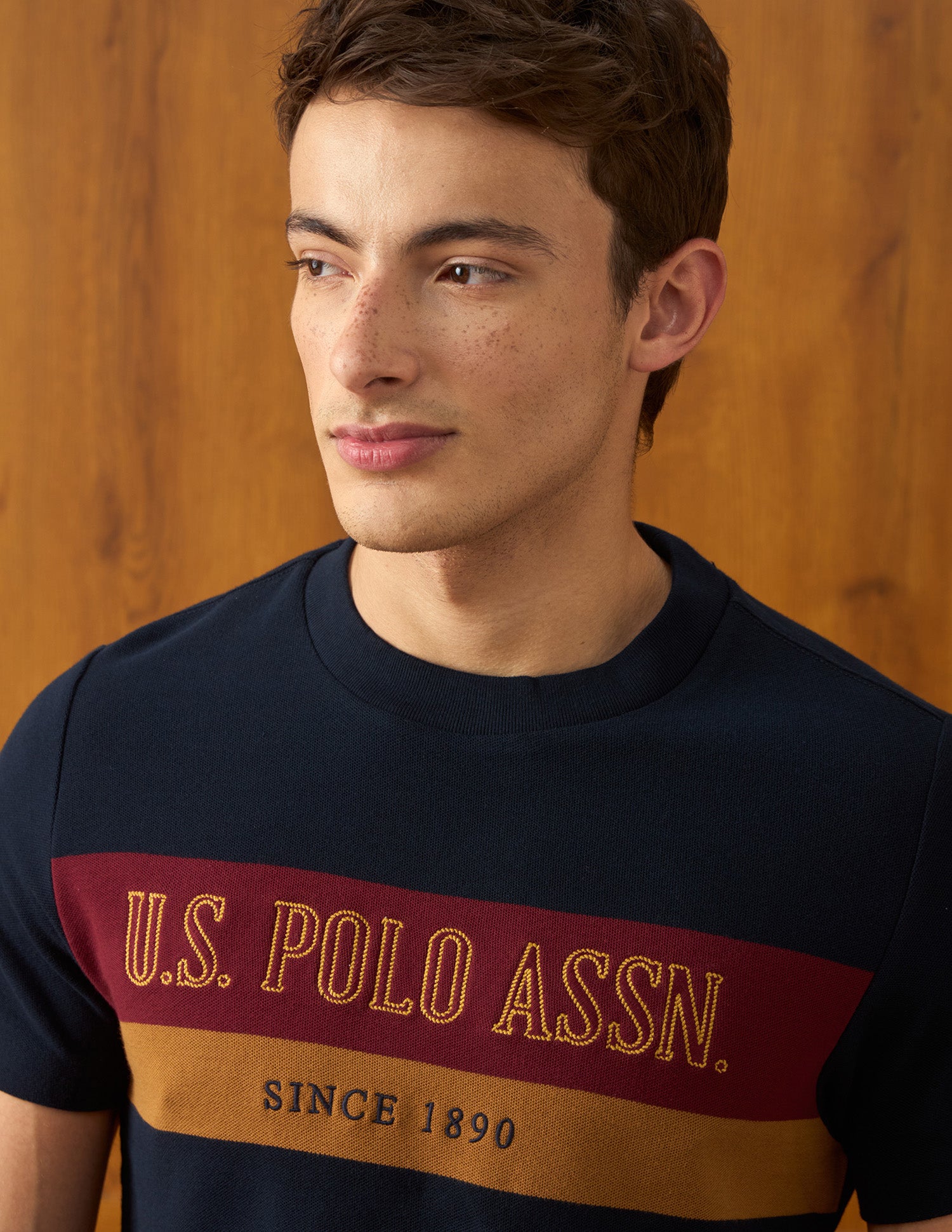 Brand Embroidered Slim Fit T-Shirt Navy - U.S. Polo Assn. India | Large