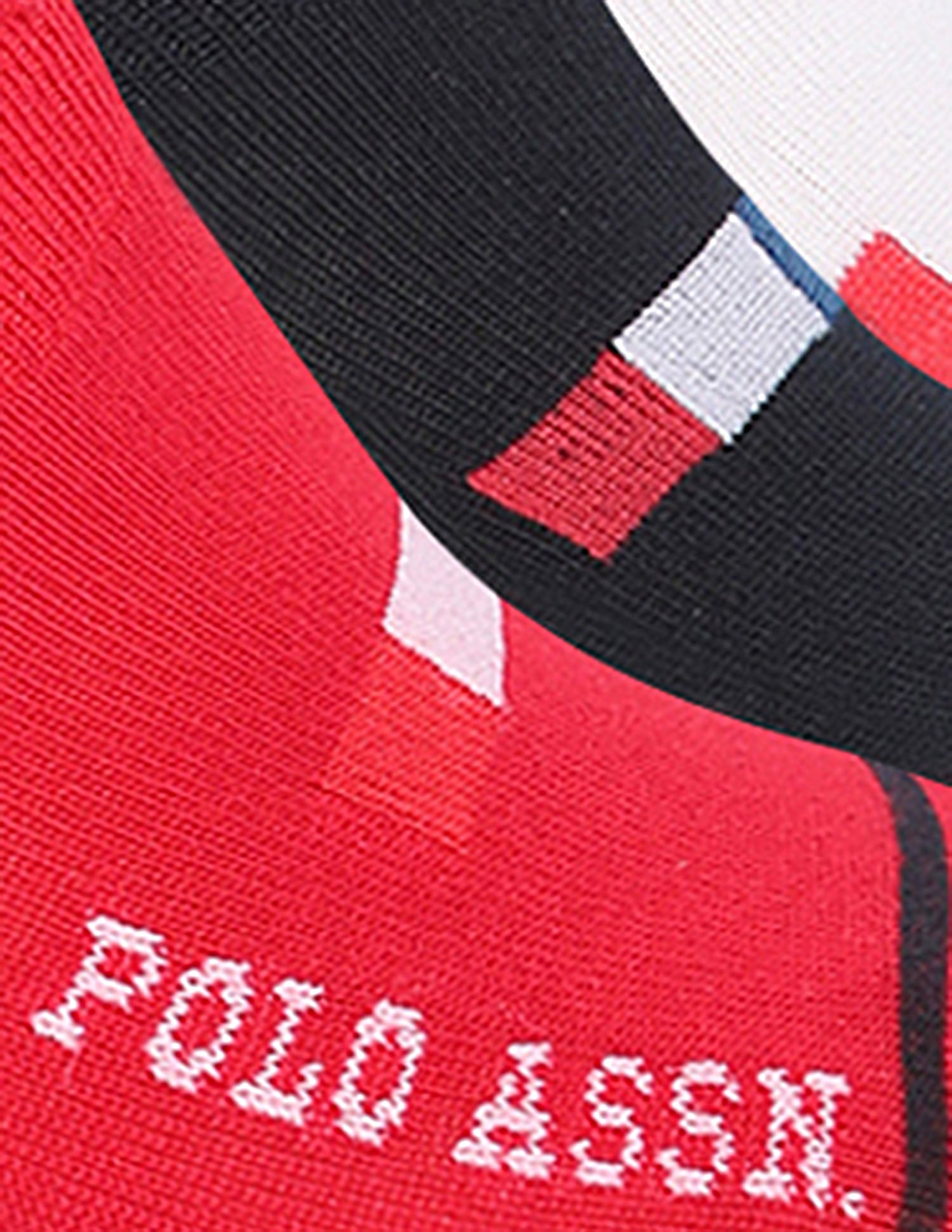 Aloe Finish No Show ES001 Socks - Pack Of 3 Red, White and Navy - U.S. POLO ASSN. | Large