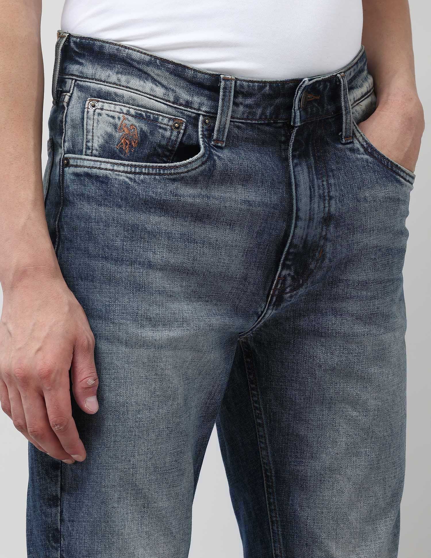 Connor Bootcut Blue Jeans Rags Wash - U.S. POLO ASSN. | Large