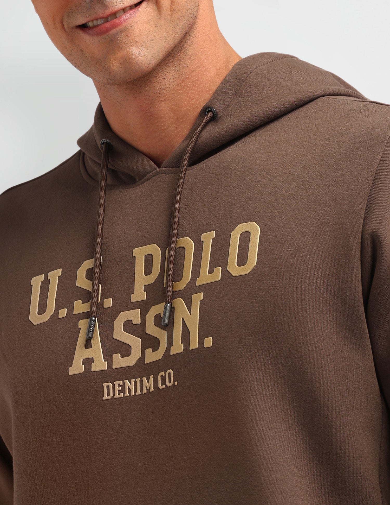 Brand Printed Regular Fit Sweatshirt Light Grey - U.S. POLO ASSN. | Large