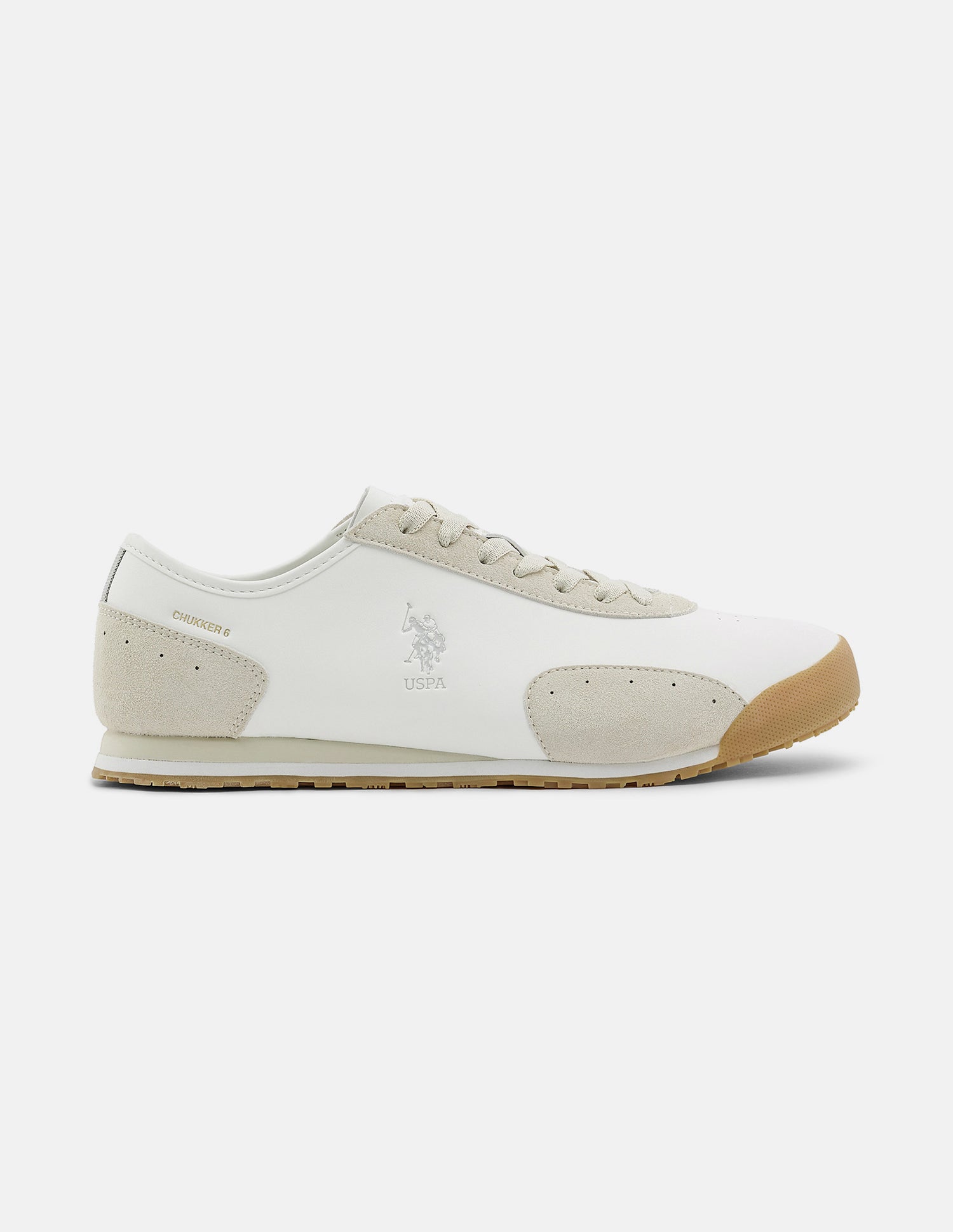 Round Toe Chukker 6 Suede Sneakers Off white - U.S. Polo Assn. India | Large