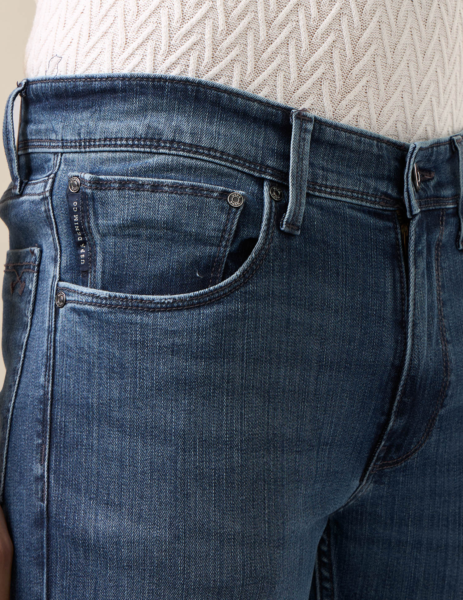 Regallo Skinny Fit Blue Jeans Blue - U.S. Polo Assn. India | Large