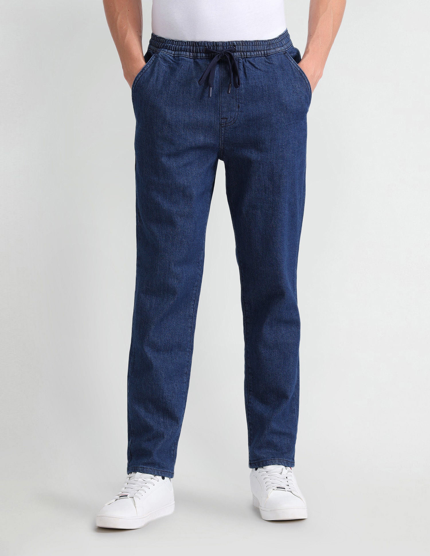 Slim Fit Blue Jogger Jeans Blue - U.S. Polo Assn. India | Large