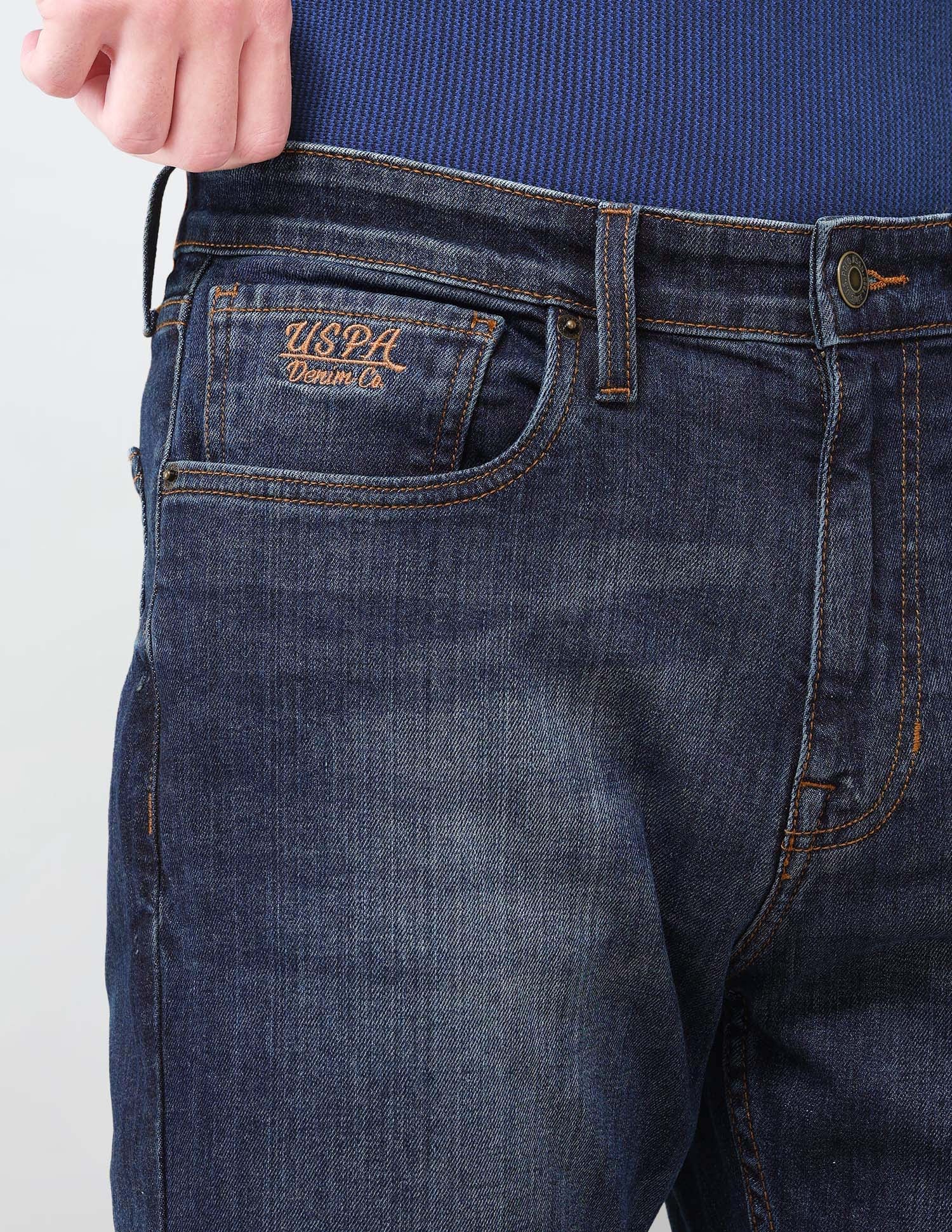 Connor Bootcut Fit Blue Jeans Mid Blue - U.S. Polo Assn. India | Large