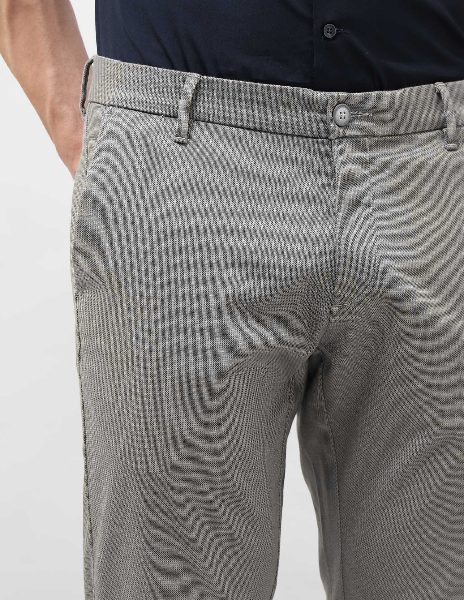 Twill All Over Printed Trousers Grey - U.S. Polo Assn. India | Large