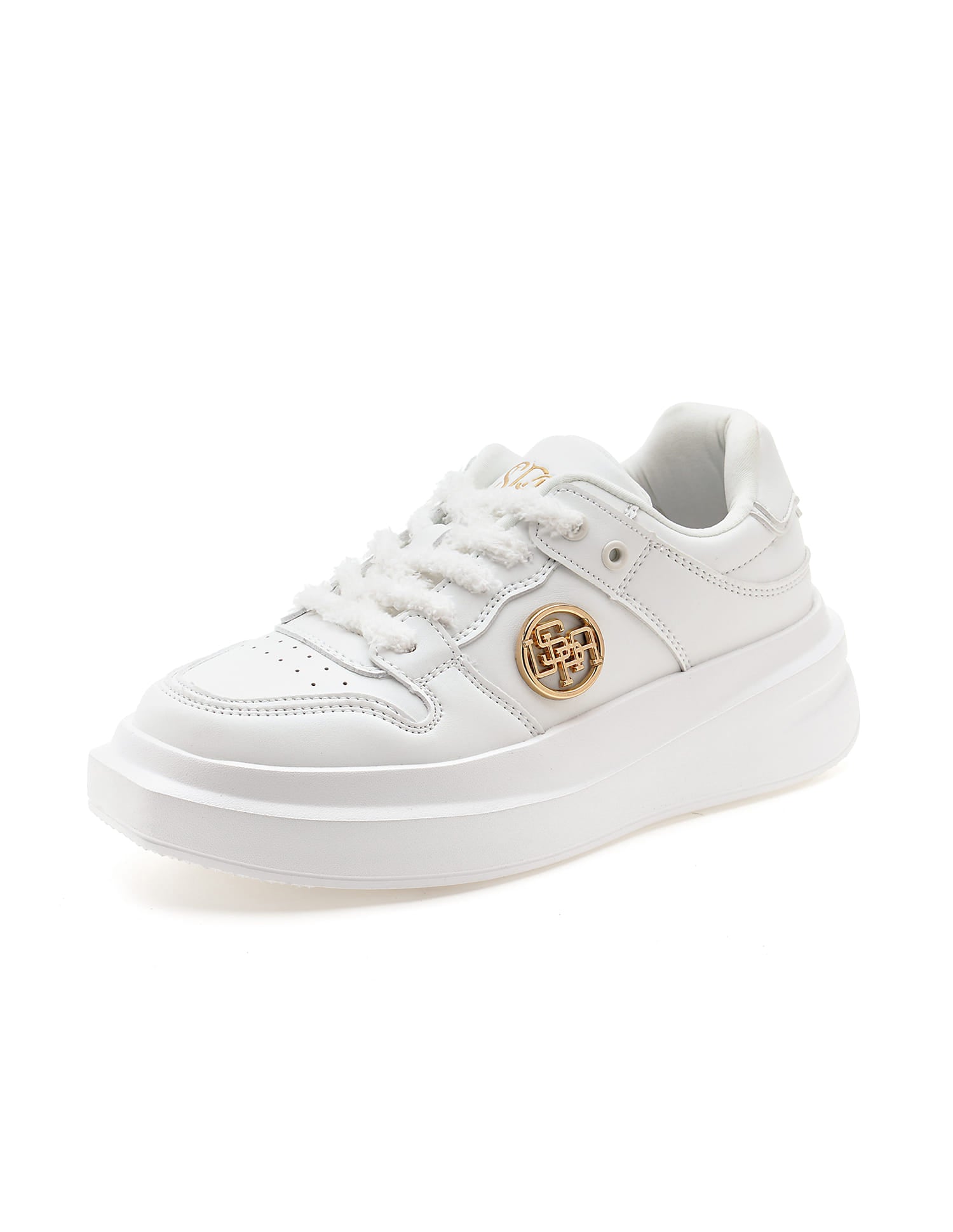 Burna White Light Weight Sneaker Shoes White - U.S. Polo Assn. India | Large
