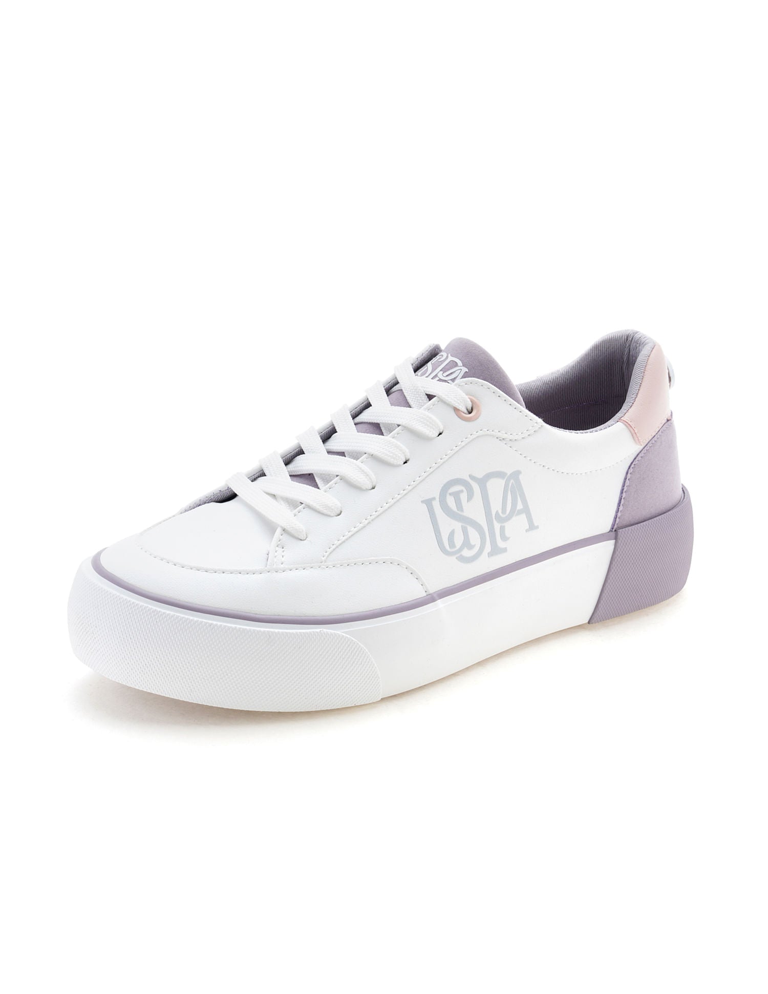 U.S. Polo Assn. Women Lydia 3.0 Colorblocked Lace Ups Sneakers Off White - U.S. POLO ASSN. | Large