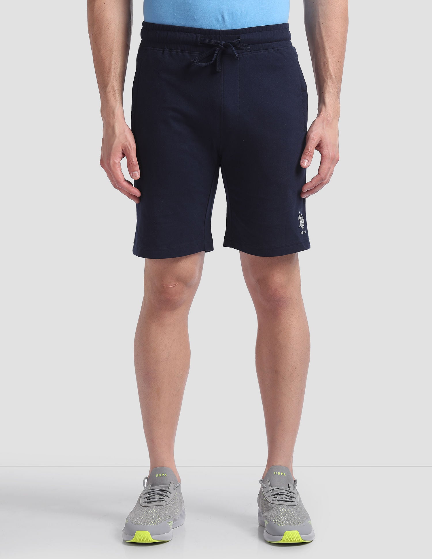 Panelled Cotton OES01 Lounge Shorts - Pack Of 1 Navy - U.S. POLO ASSN. | Large