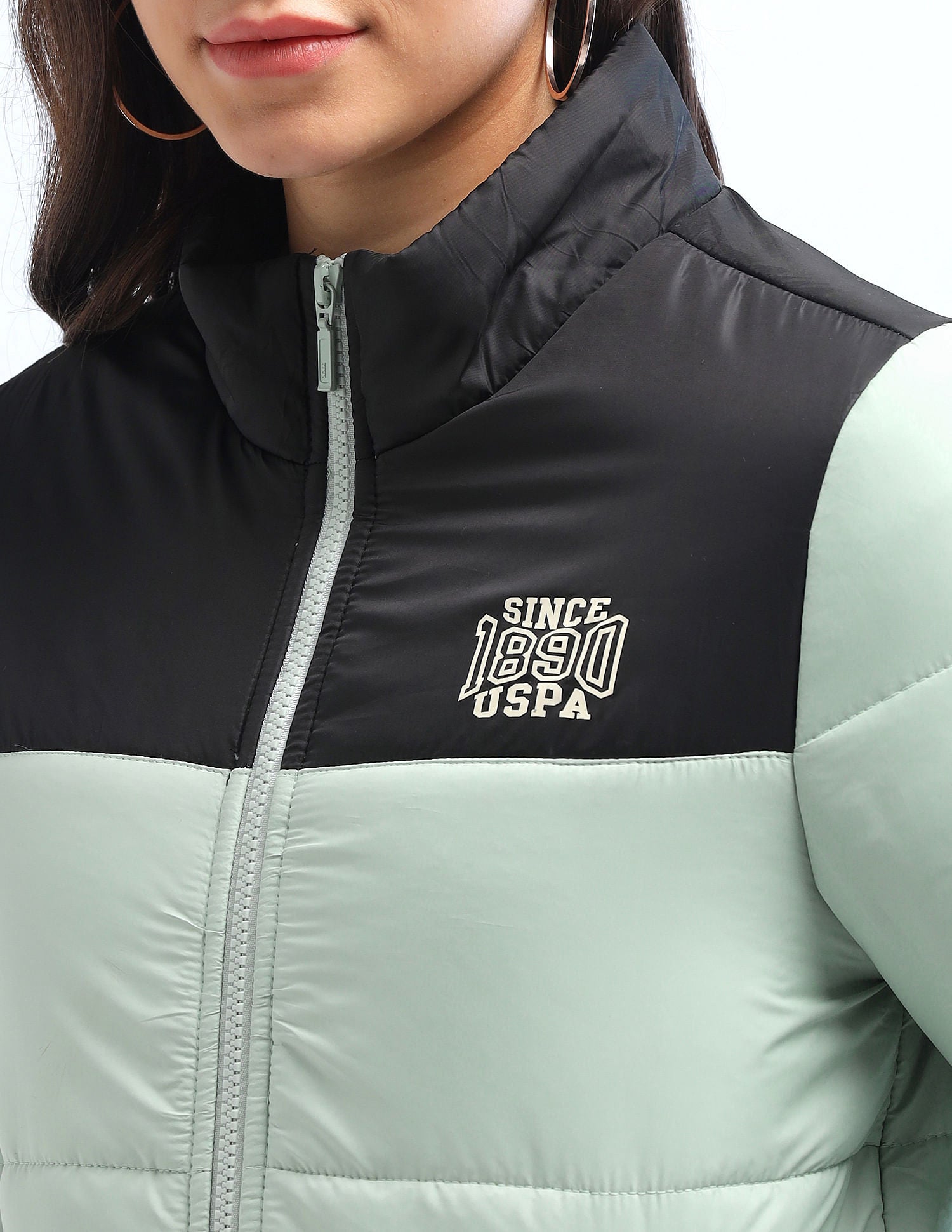 Color Blocked Puffer Jacket Multi - U.S. Polo Assn. India | Large