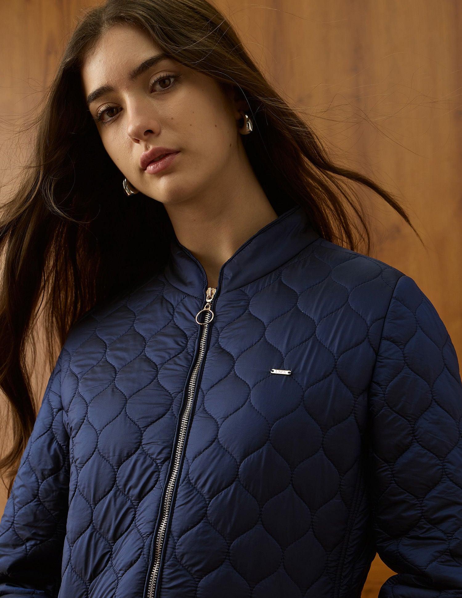 Regular Fit Quilted Jacket Navy - U.S. POLO ASSN. | Large