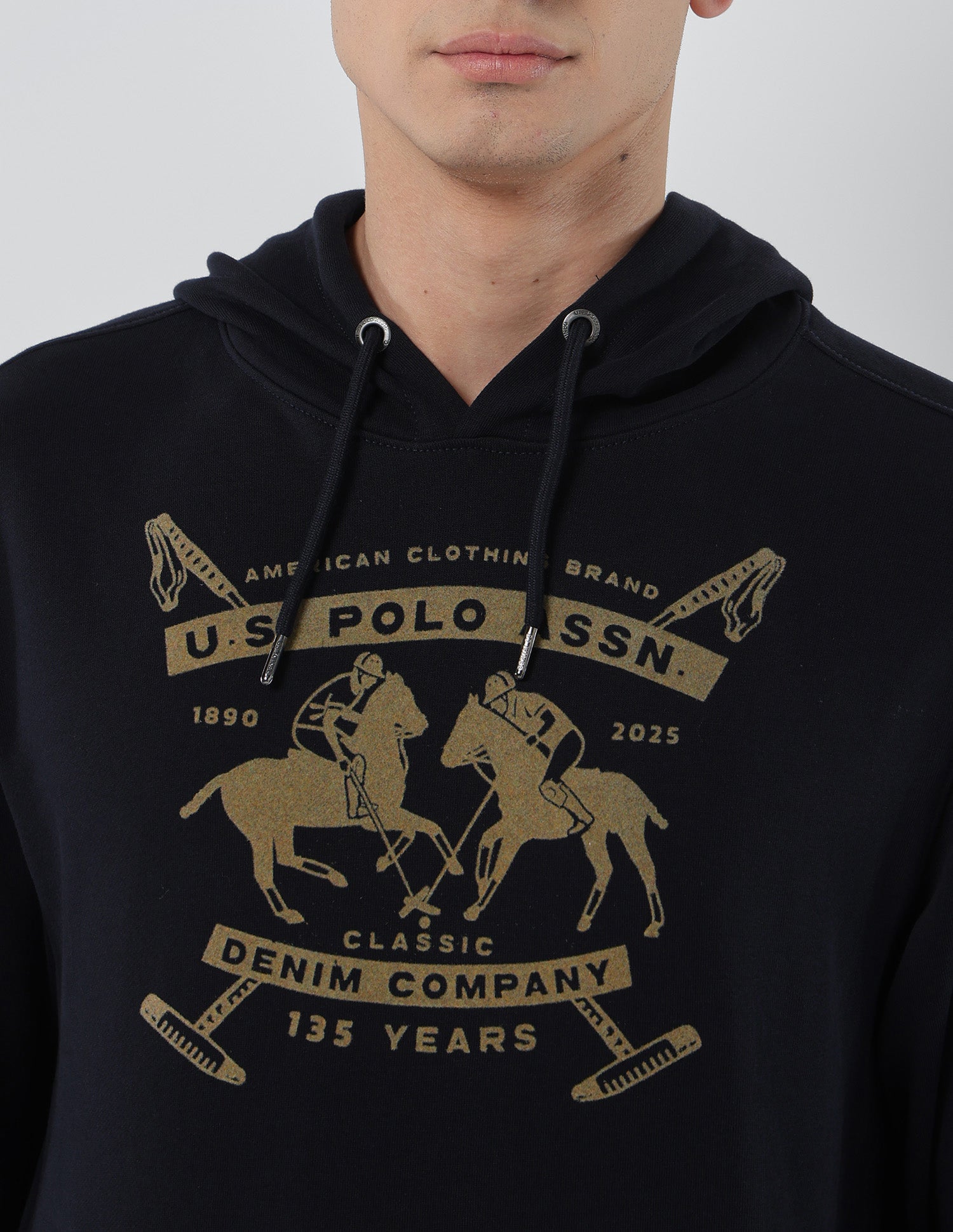 Brand Printed Regular Fit Sweatshirt Navy - U.S. POLO ASSN. | Large