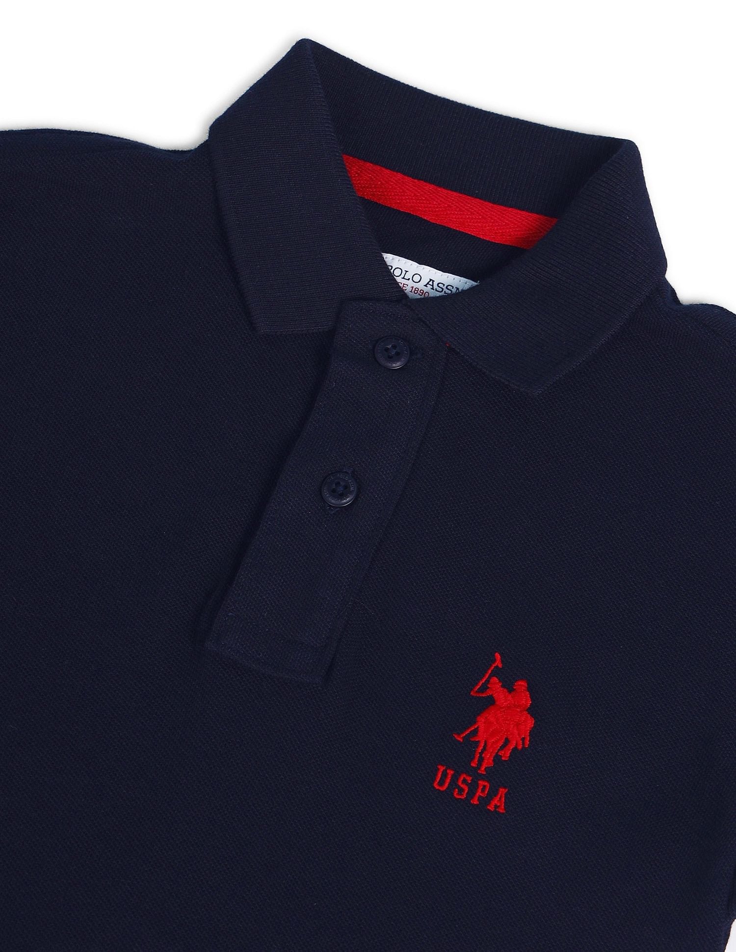 Boys Solid Polo Shirt Navy - U.S. Polo Assn. India | Large
