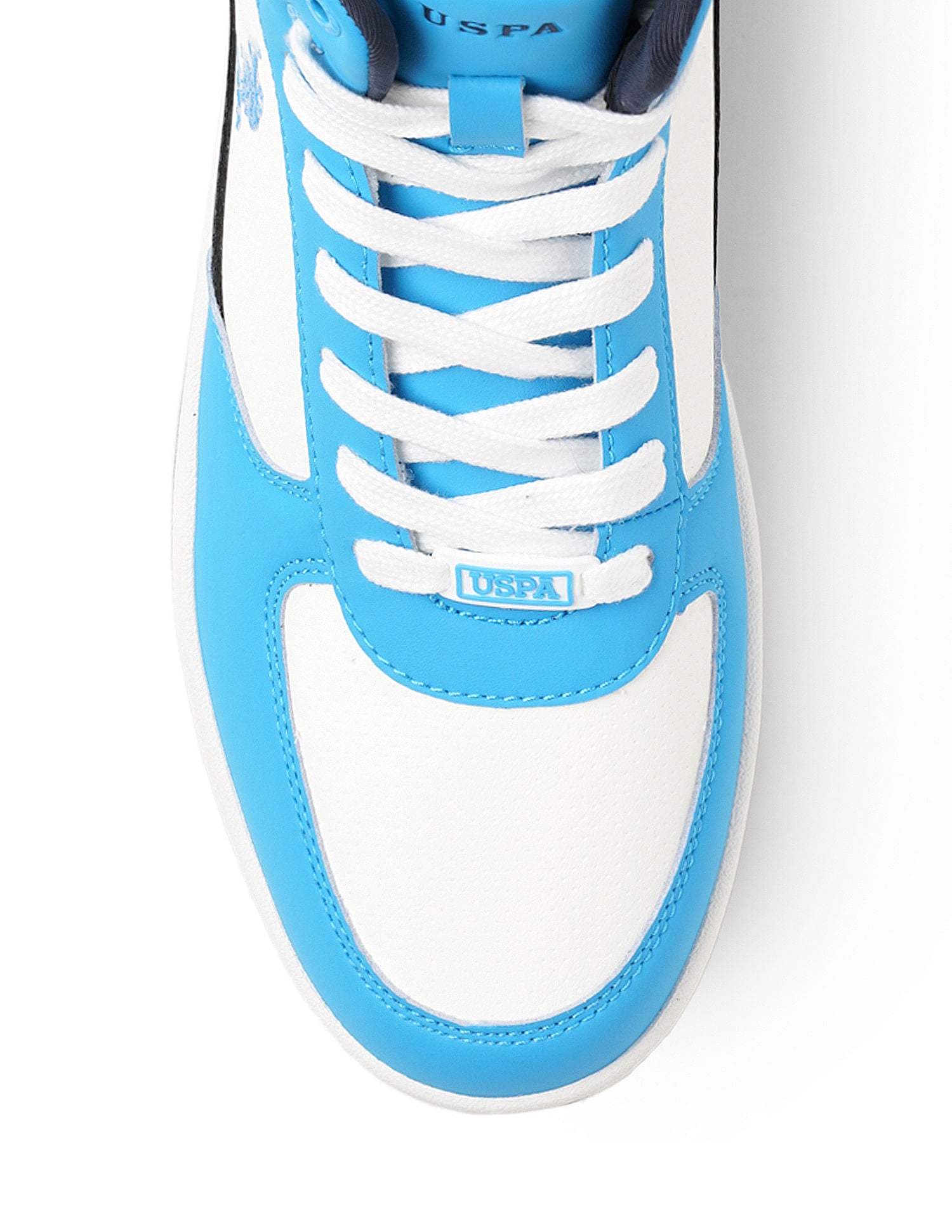 Men Myles Lt. Blue Retro Court Mid Top  Sneakers Light Blue - U.S. POLO ASSN. | Large