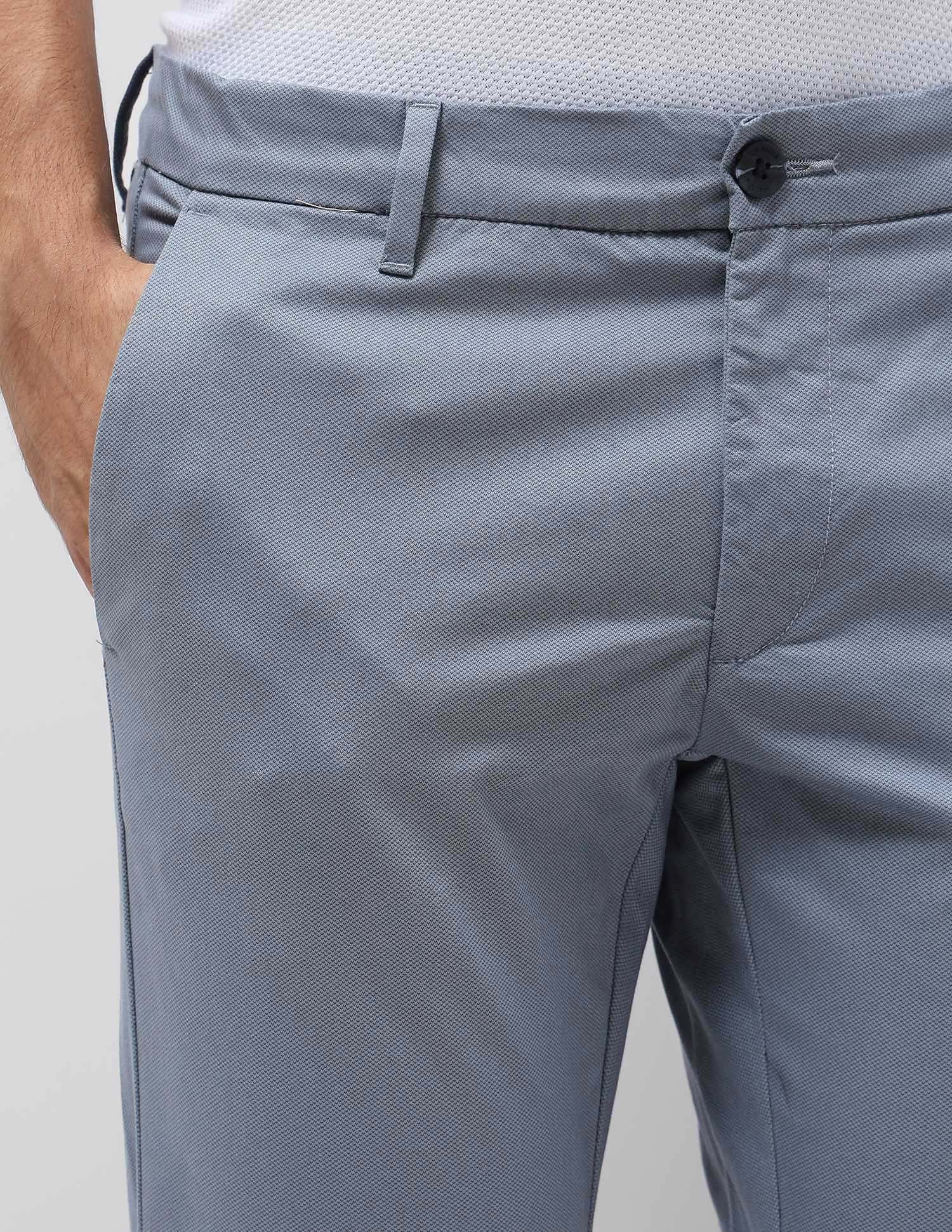 Austin Slim Fit Satin Trousers Blue - U.S. POLO ASSN. | Large