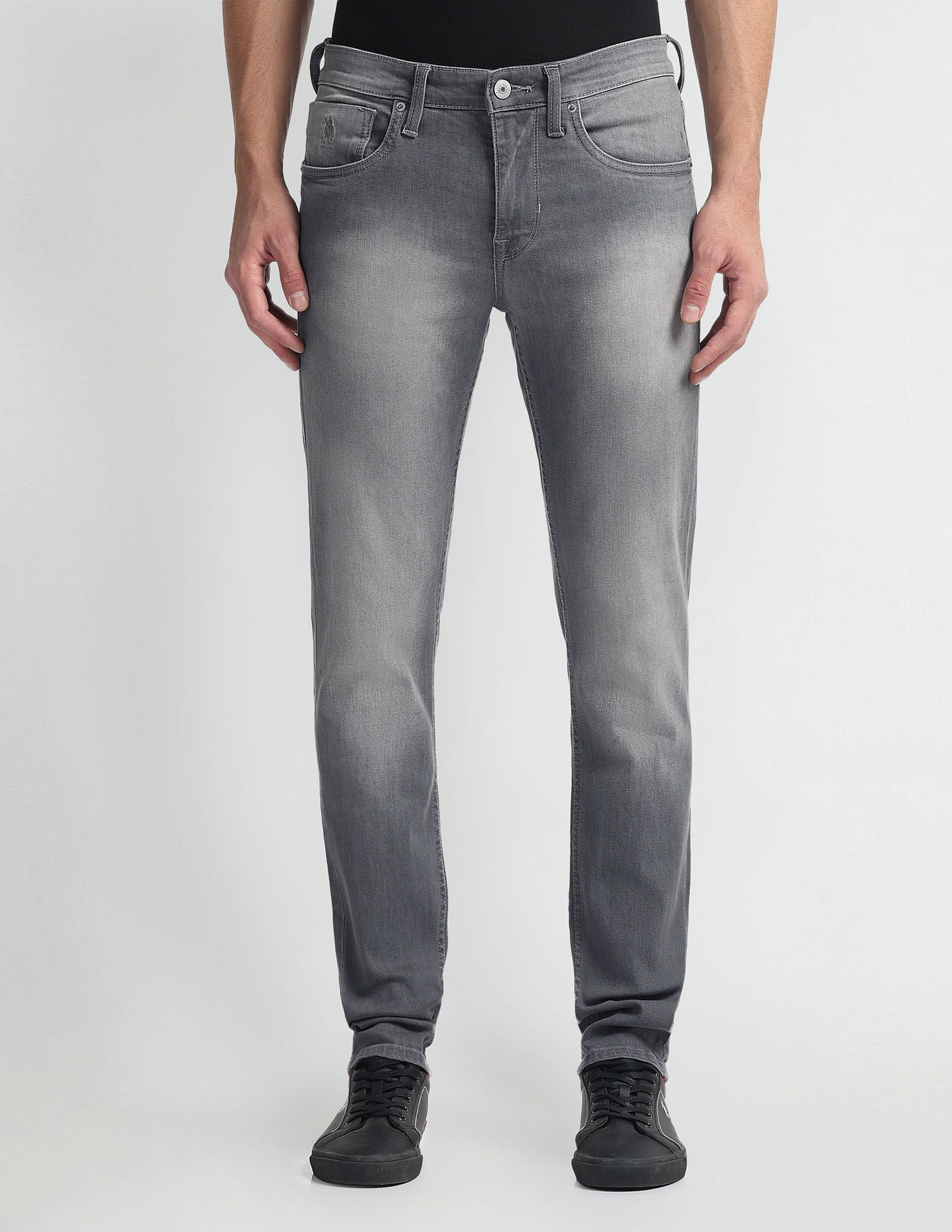 Regallo Skinny Fit Grey Jeans Light Grey - U.S. POLO ASSN. | Large