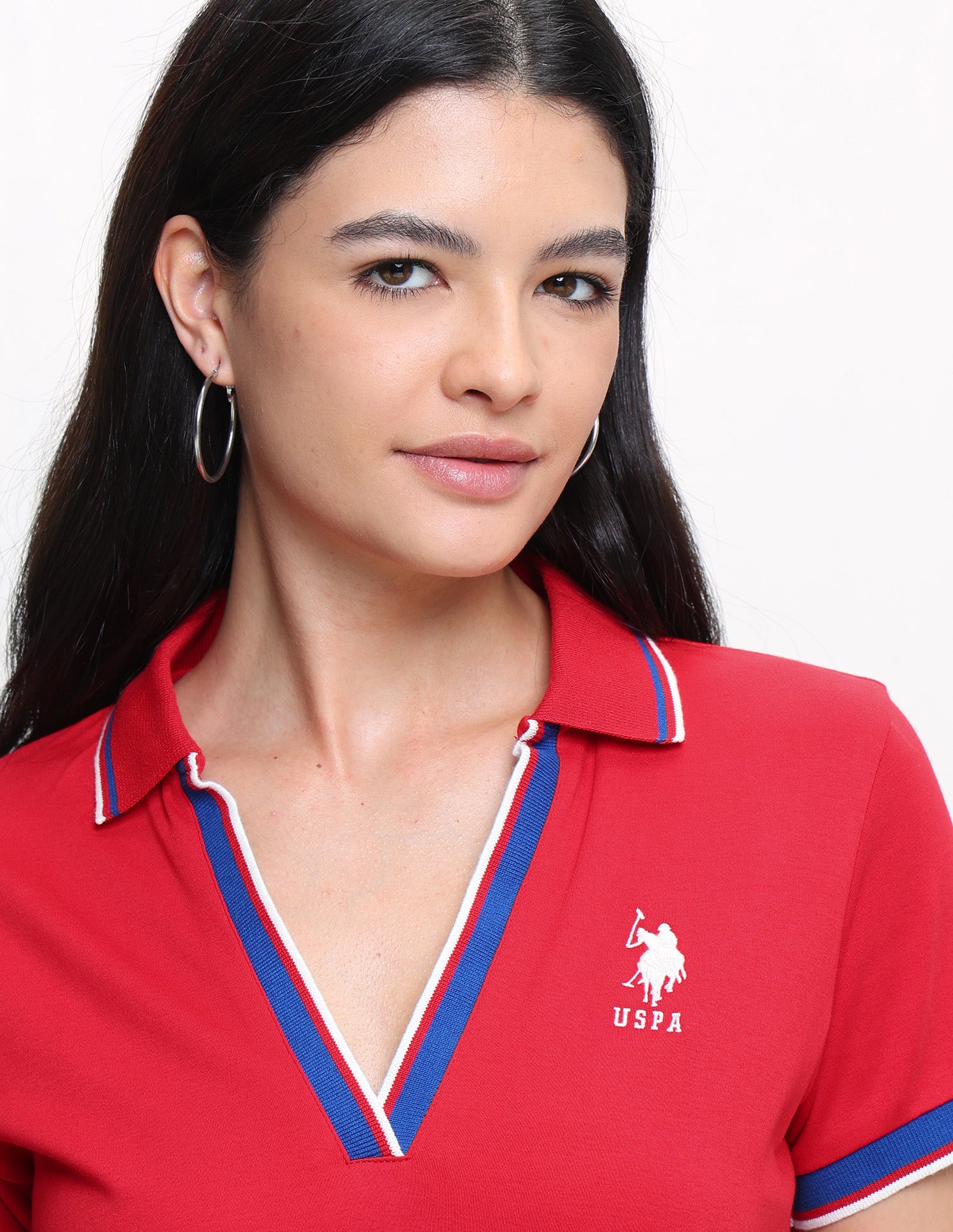 Solid Regular Fit Polo Shirt Red - U.S. Polo Assn. India | Large