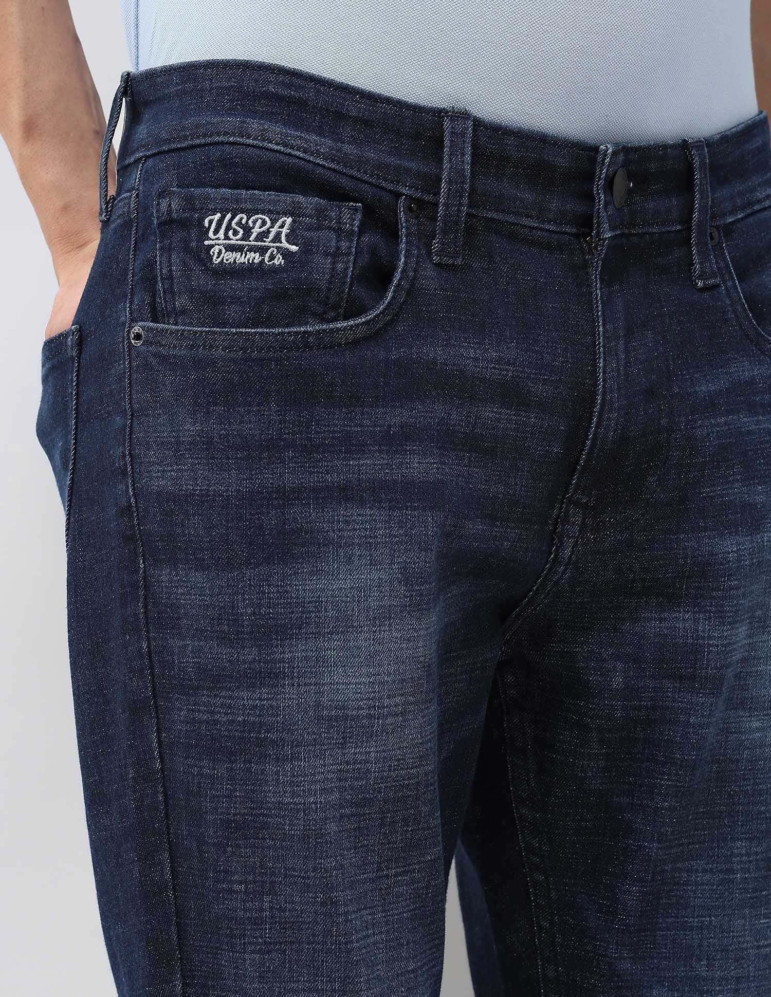 Henry Tapered Fit Blue Jeans Dark Blue - U.S. Polo Assn. India | Large