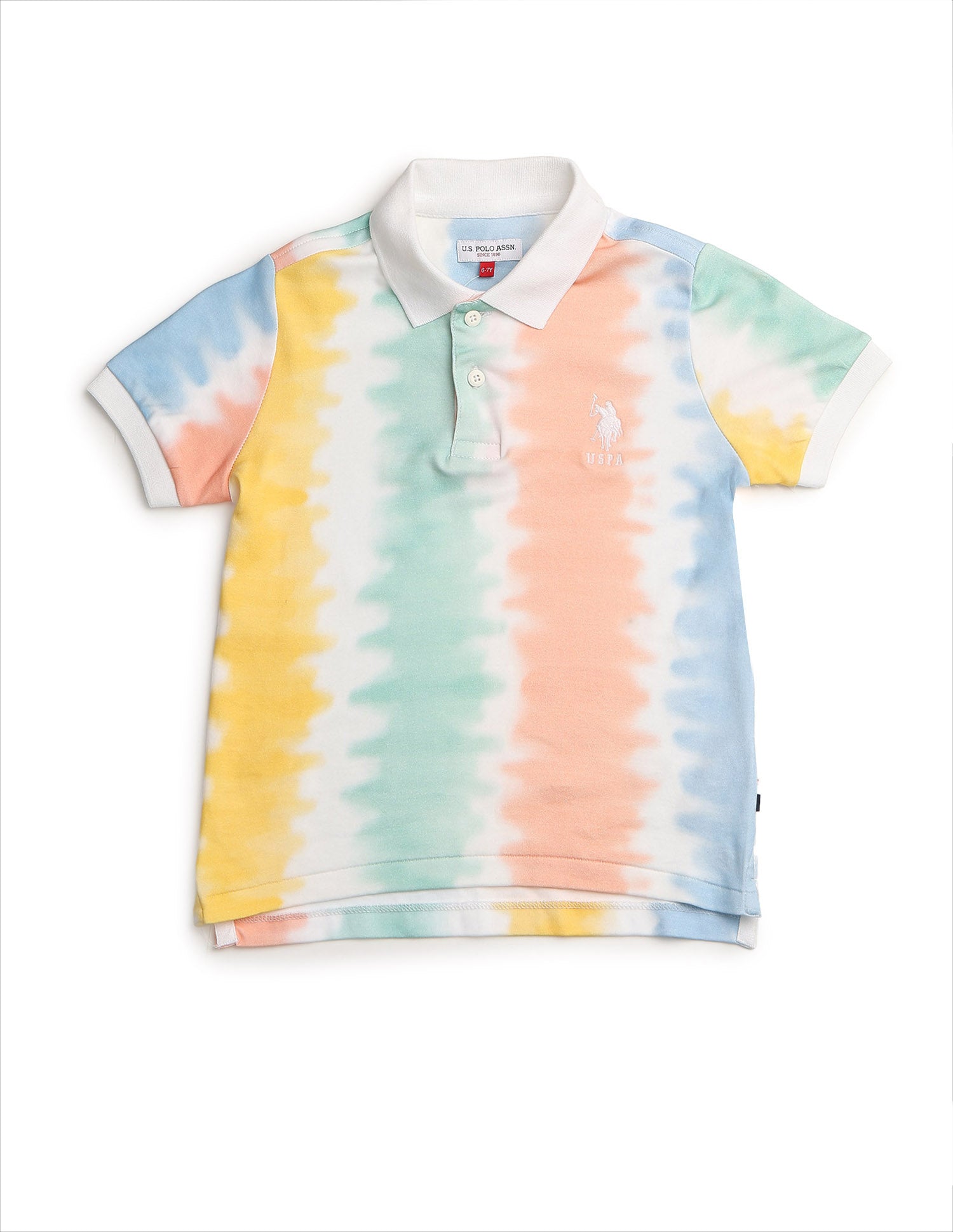 Boys All-Over Printed Regular Fit Polo Shirt Multi4 - U.S. POLO ASSN. | Large