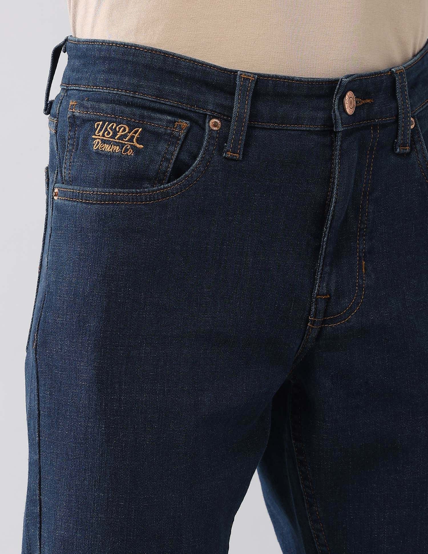 Brandon Slim Tapered Fit Blue Jeans Blue - U.S. POLO ASSN. | Large