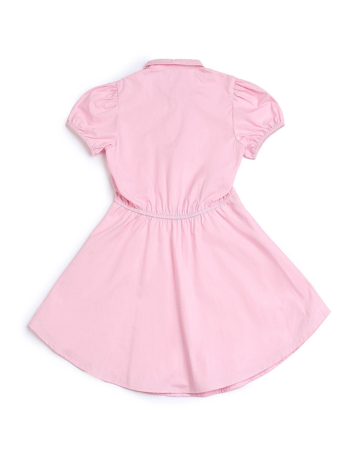 Girls Embroidered Fit & Flare Dress Pink - U.S. POLO ASSN. | Large