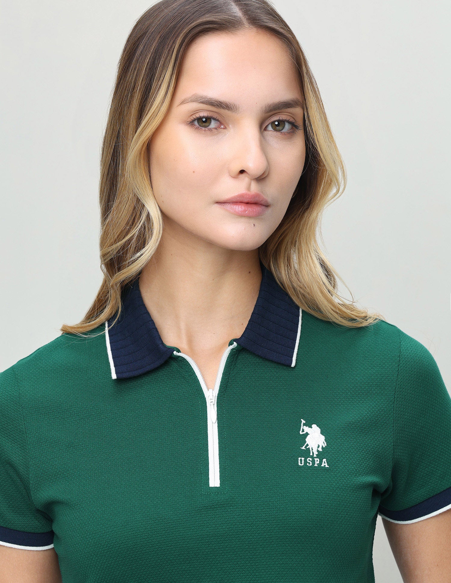 Textured Regular Fit Polo Shirt Dark Green - U.S. Polo Assn. India | Large