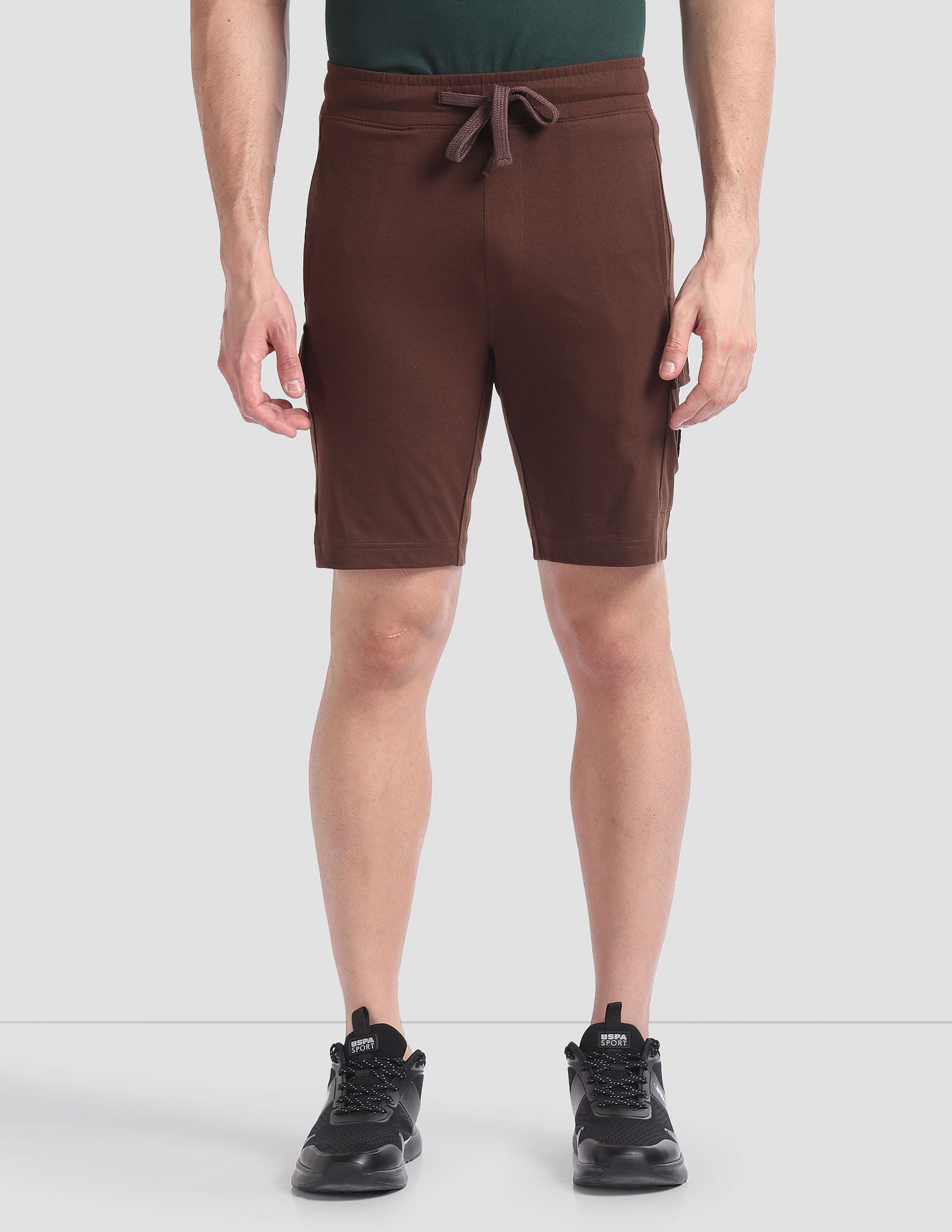 Cargo Pocket OES02 Lounge Shorts - Pack Of 1 Dark Brown - U.S. POLO ASSN. | Large