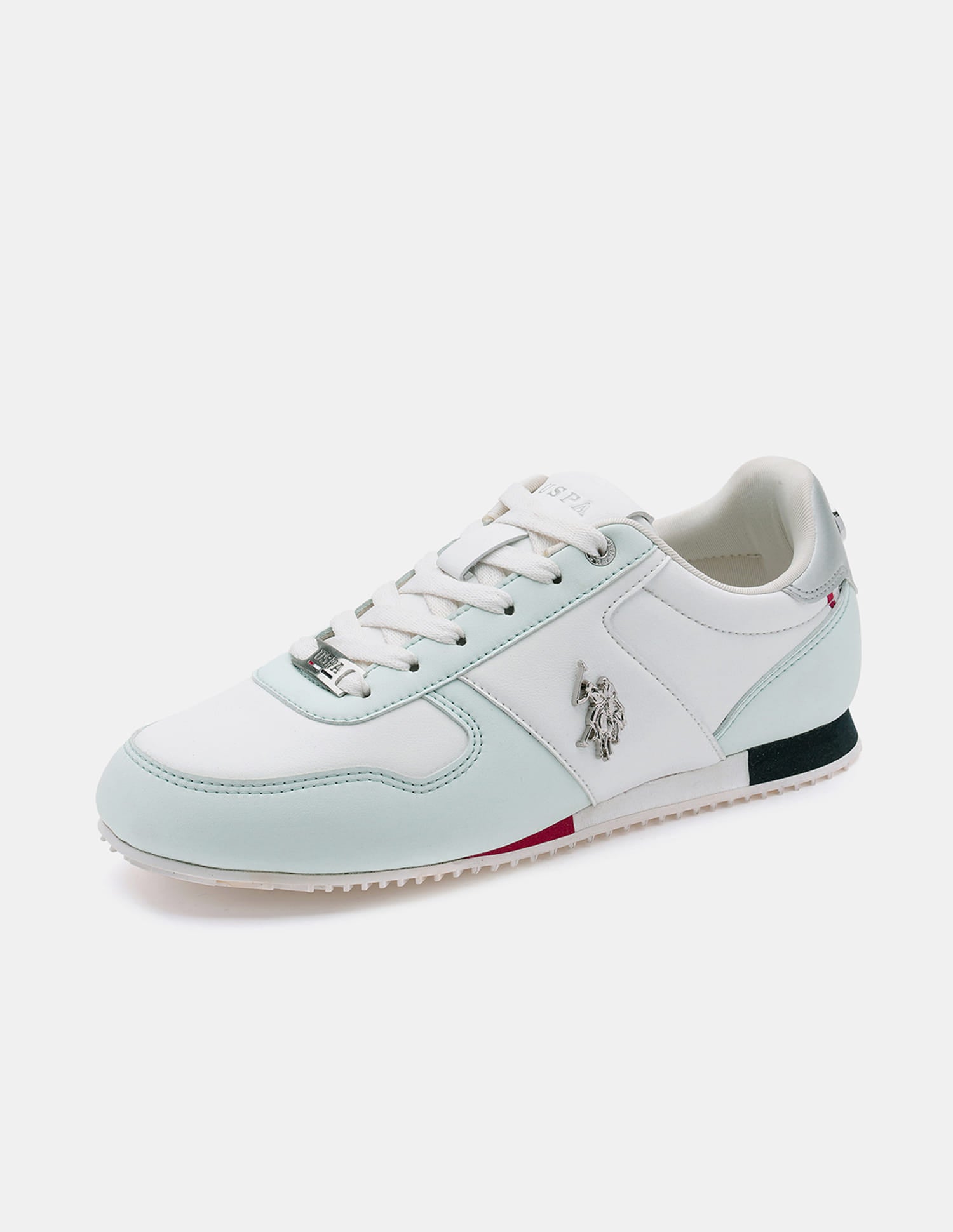 Women Sorrento 2.0 Colourblocked Sneakers Light Green - U.S. Polo Assn. India | Large