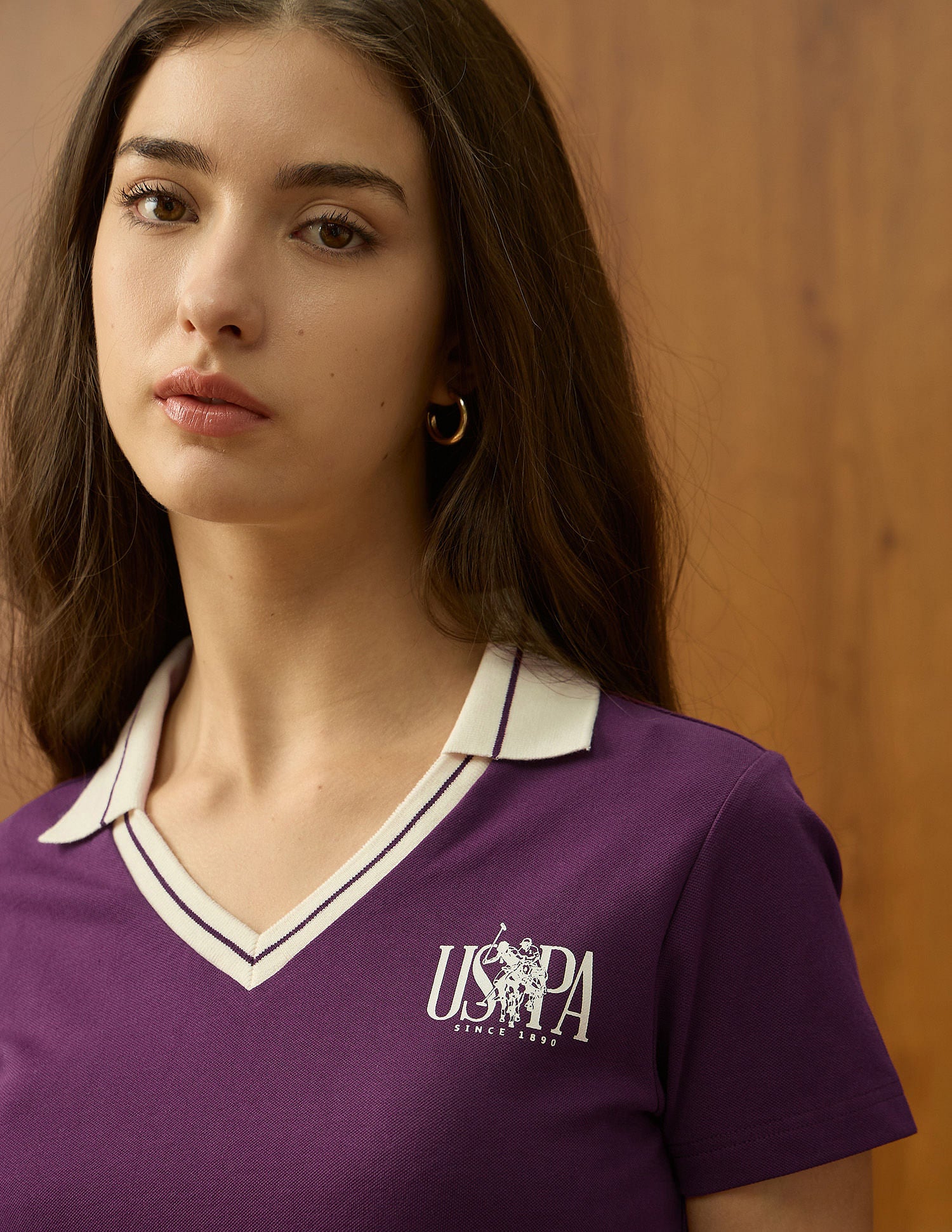 Regular Fit Solid Polo Shirt Wine - U.S. POLO ASSN. | Large