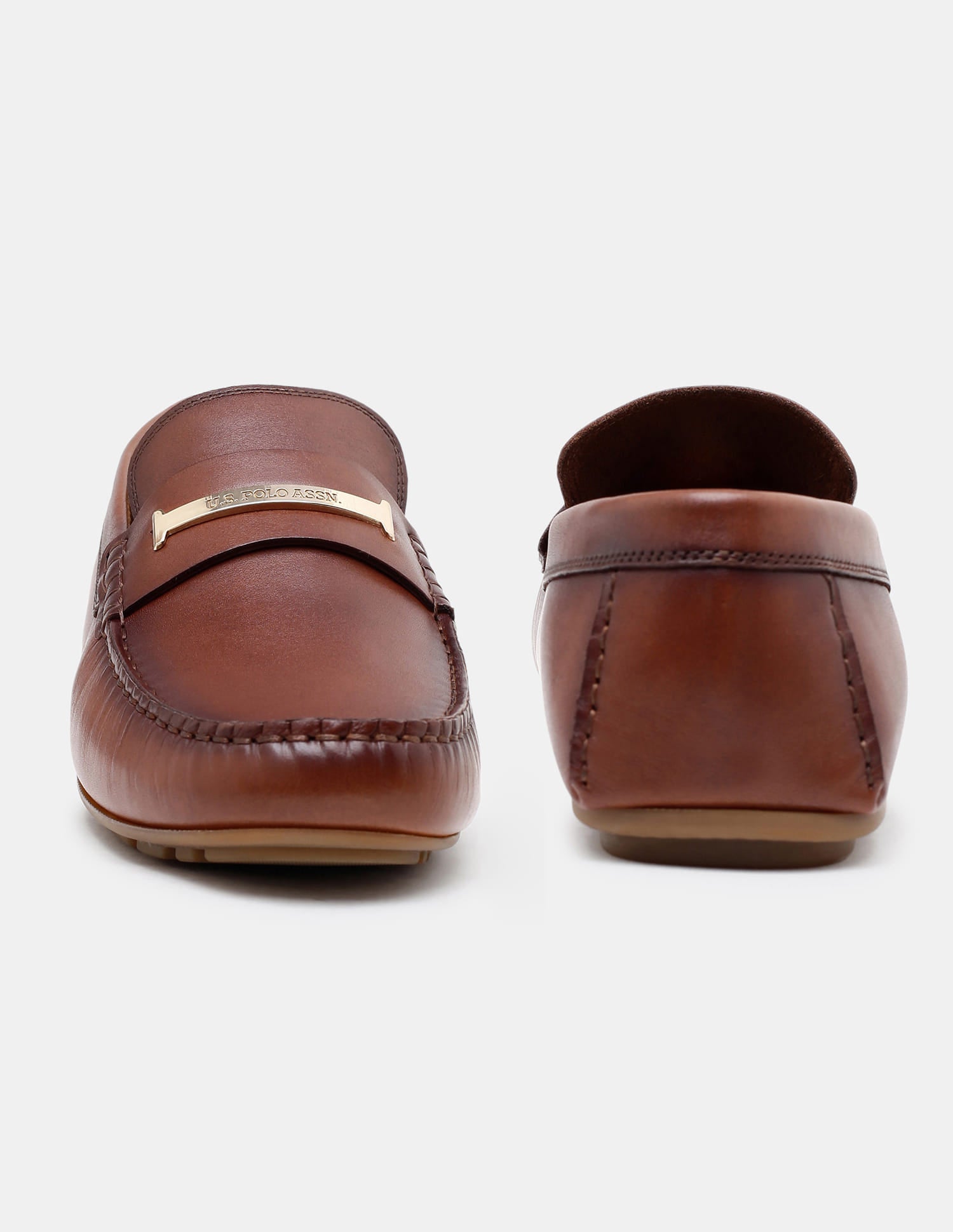 Leather Inigo Loafers Tan - U.S. Polo Assn. India | Large