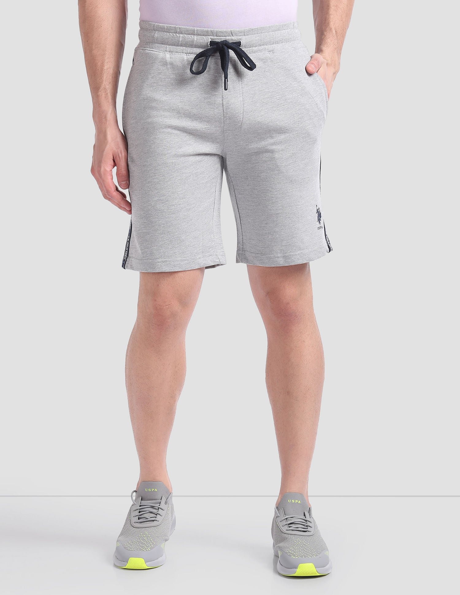 Statement LS003 Lounge Shorts - Pack Of 1 Grey - U.S. POLO ASSN. | Large