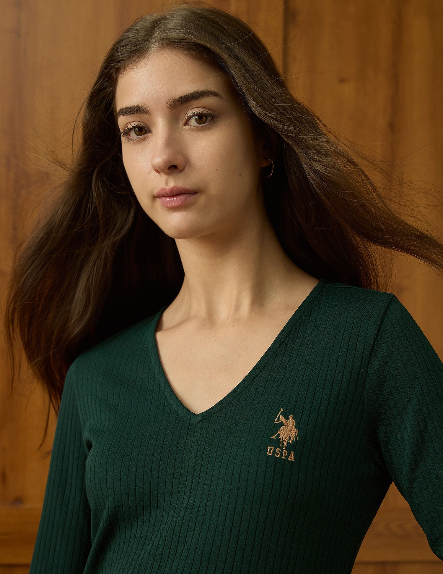 Ribbed Bodycon Dress Green - U.S. POLO ASSN. | Large