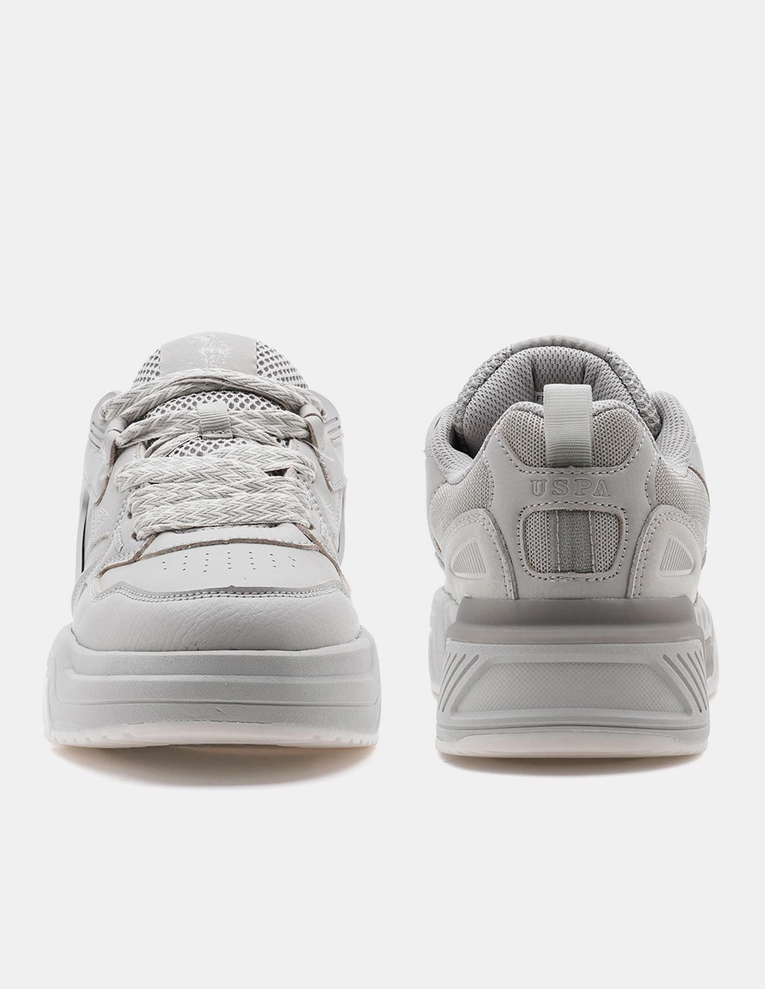 Men Damen Colour Blocked Sneakers Cream - U.S. POLO ASSN. | Large