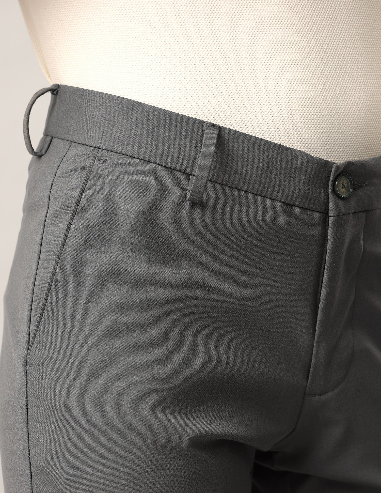 Slim Fit Satin Trousers Sage - U.S. Polo Assn. India | Large
