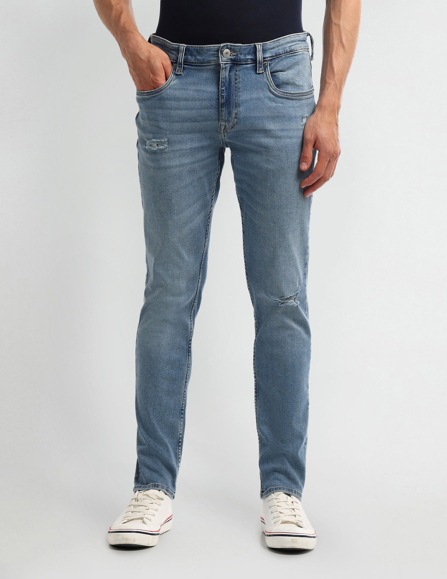 Brandon Slim Tapered Blue Jeans Blue - U.S. Polo Assn. India | Large