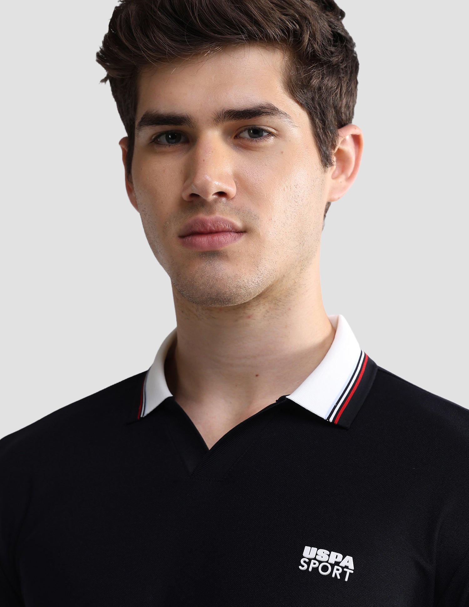 Solid Slim Fit Active Polo Shirt Navy - U.S. Polo Assn. India | Large