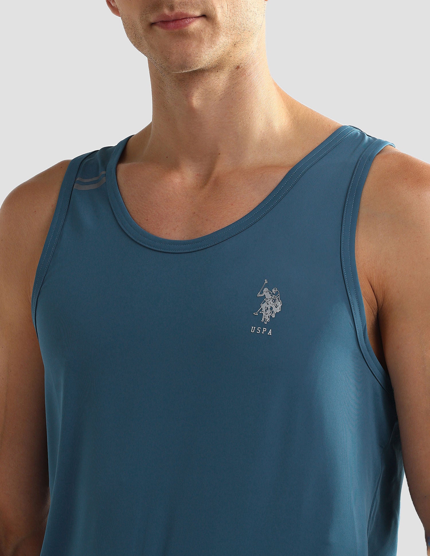 Solid OEV04 Vest - Pack Of 1 Dusty Blue - U.S. POLO ASSN. | Large