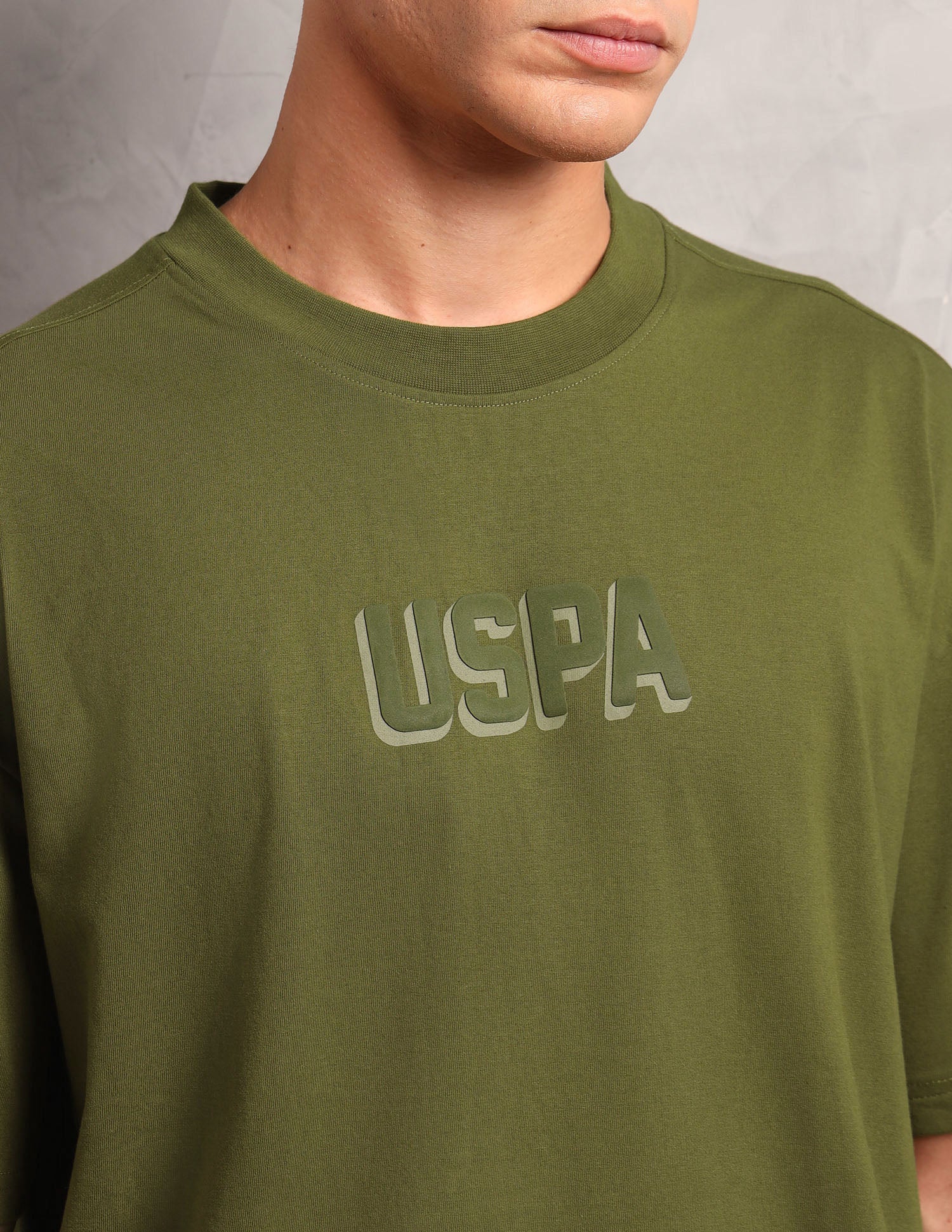 Oversized Fit Breathable OEE11 Lounge T-Shirt - Pack Of 1 Avocado - U.S. POLO ASSN. | Large