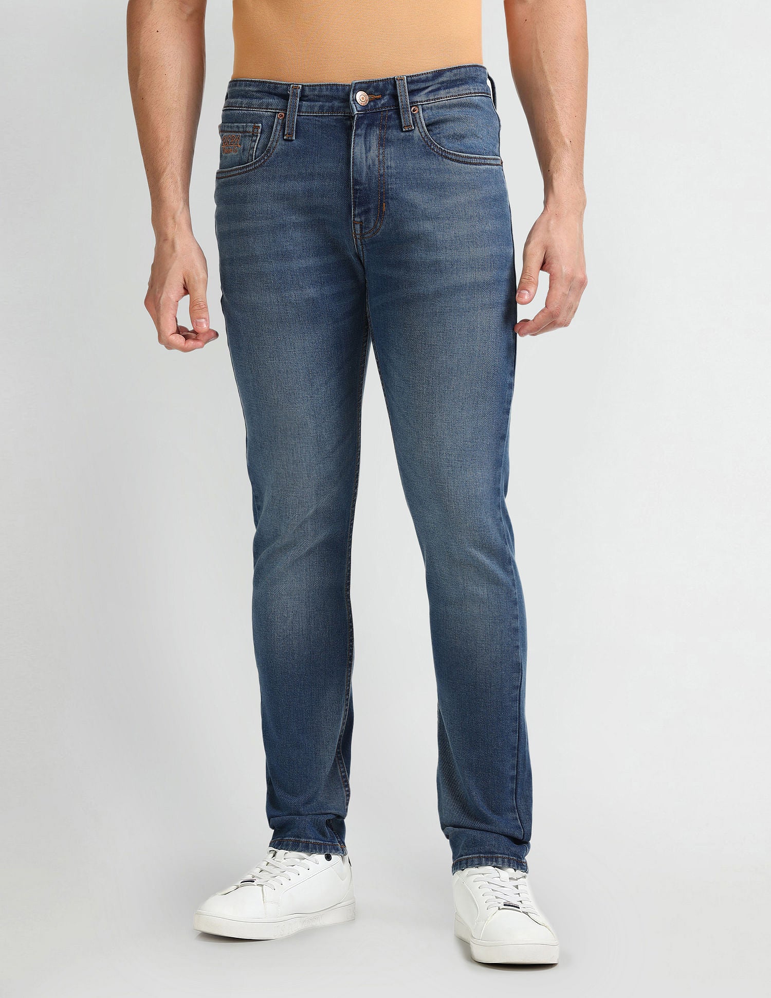 Brandon Slim Tapered Blue Jeans Blue - U.S. Polo Assn. India | Large