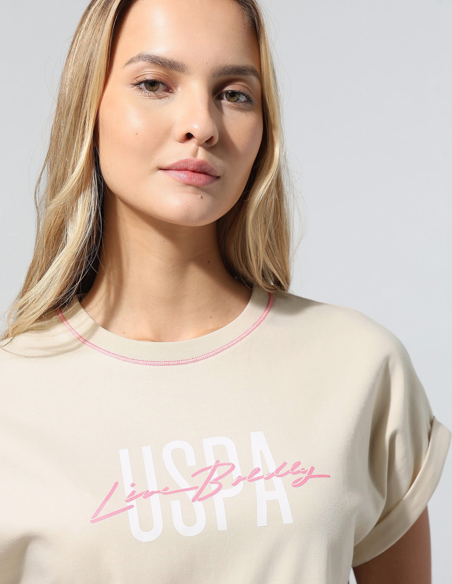 Brand Printed Regular Fit T-Shirt White - U.S. Polo Assn. India | Large