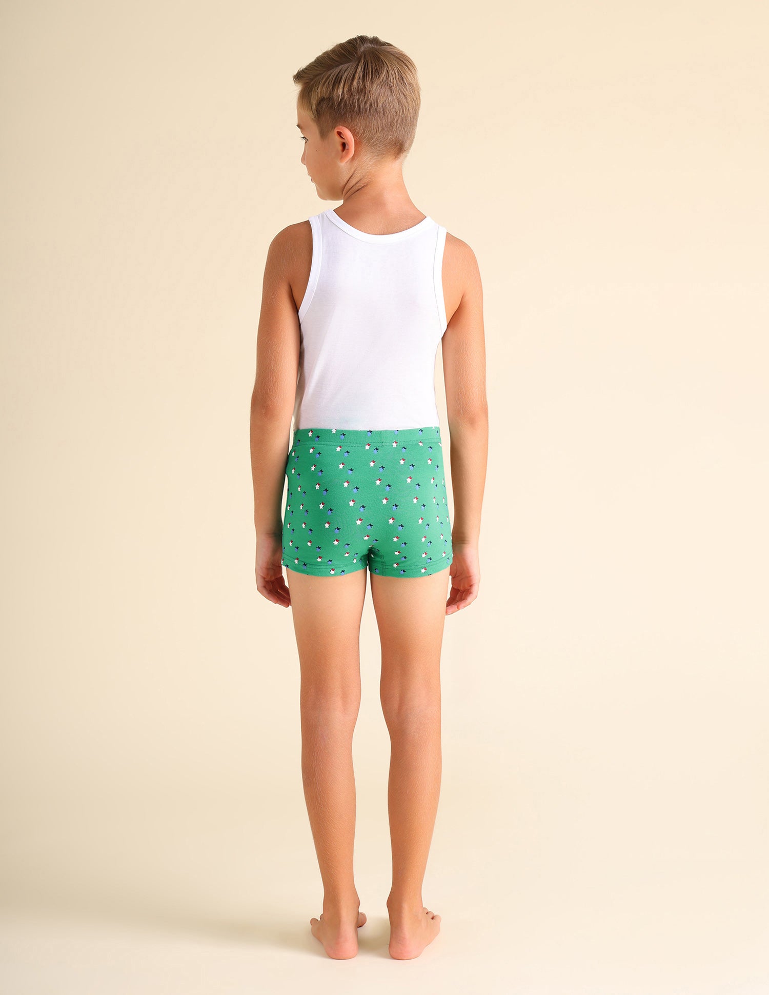 Brand Print EKT05 Trunks - Pack Of 2 Yellow and Green - U.S. POLO ASSN. | Large