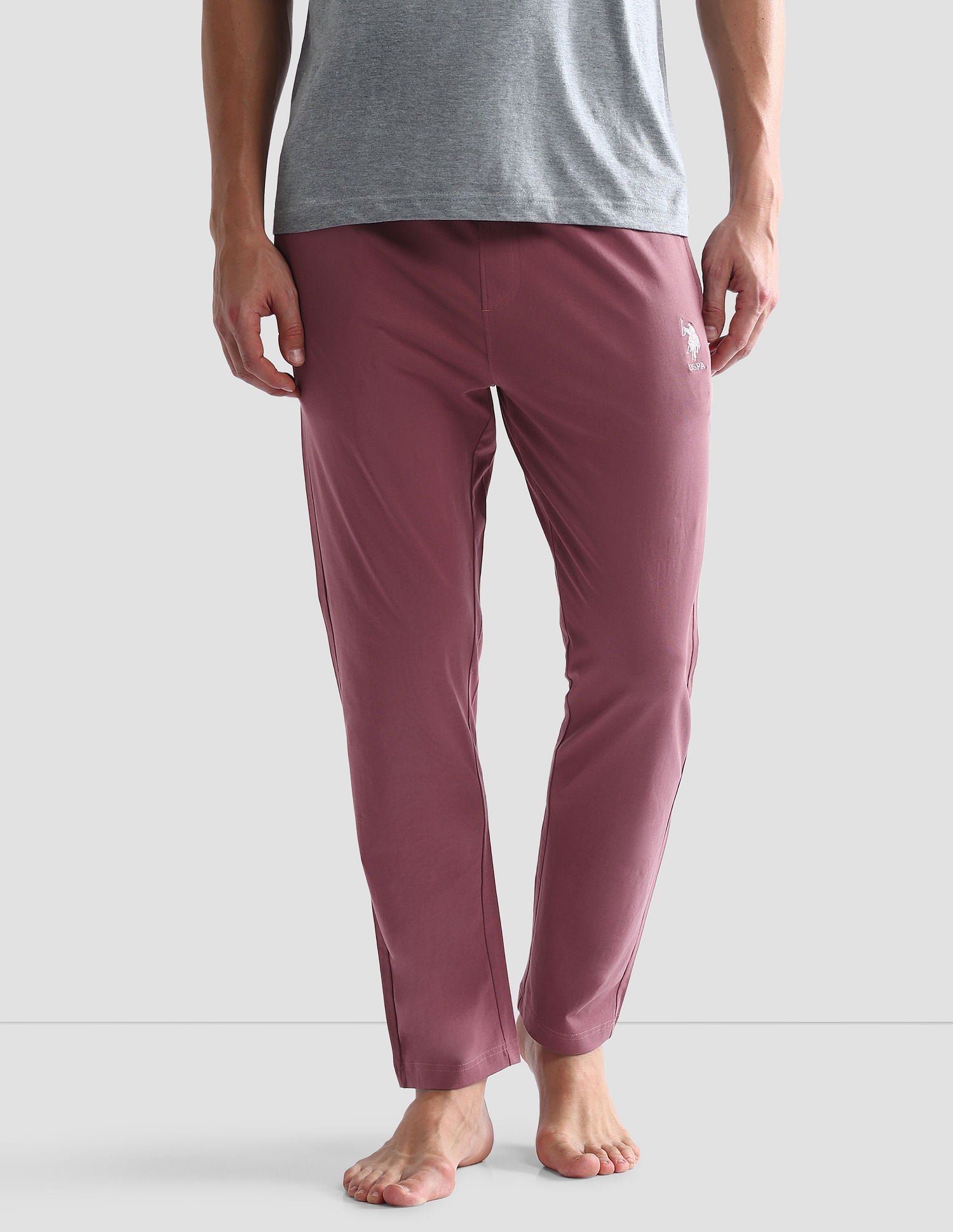 Cotton Stretch OELP1 Lounge Pants - Pack Of 1 Deep Pink - U.S. POLO ASSN. | Large